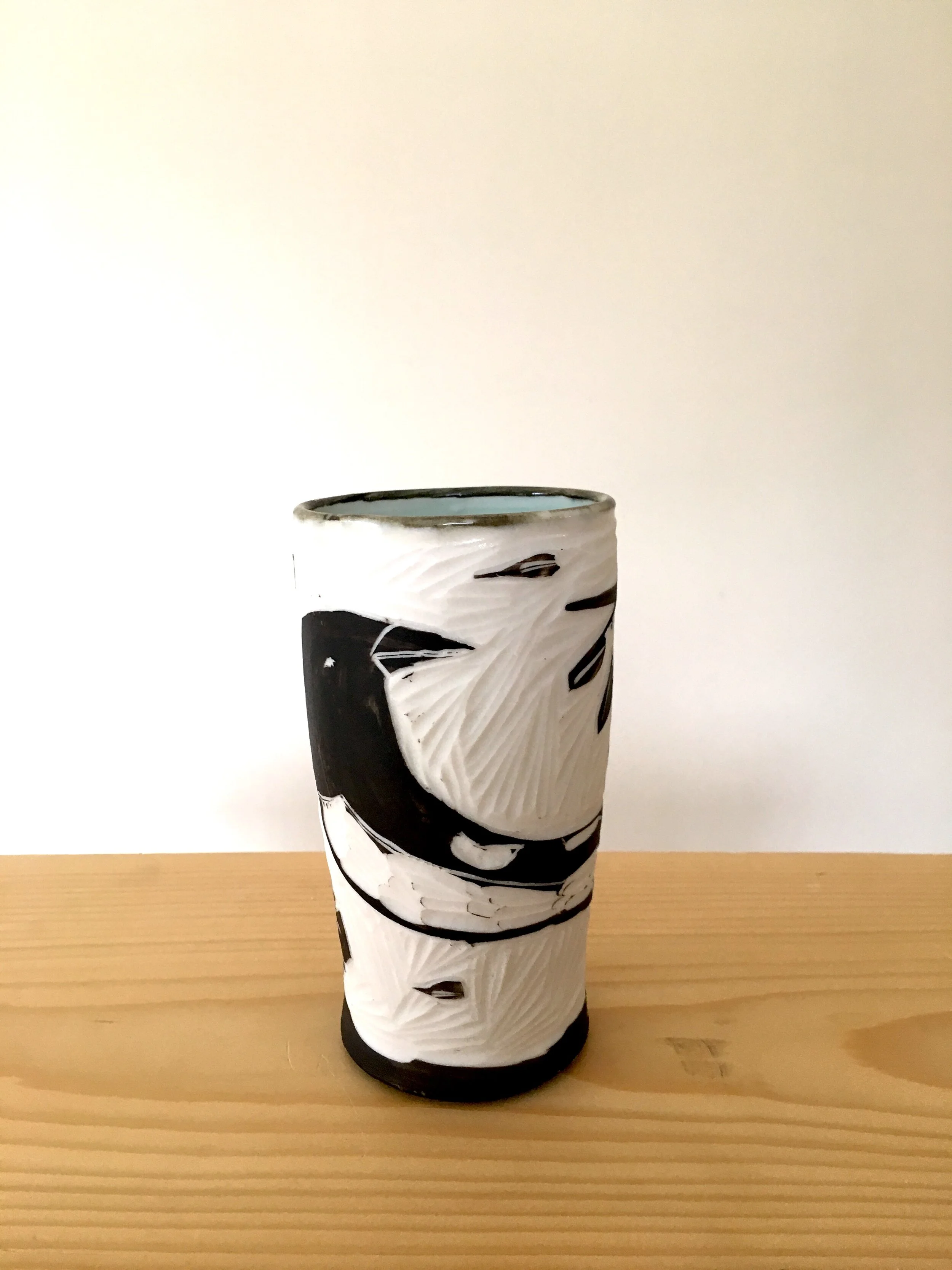 Porcelain Carved Tumbler