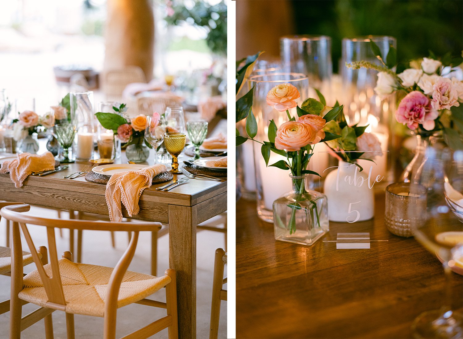 40 nice wedding reception decoration for dinner with candles on and flowers at Rosewood Mayakoba Riviera Maya Cancun.JPG