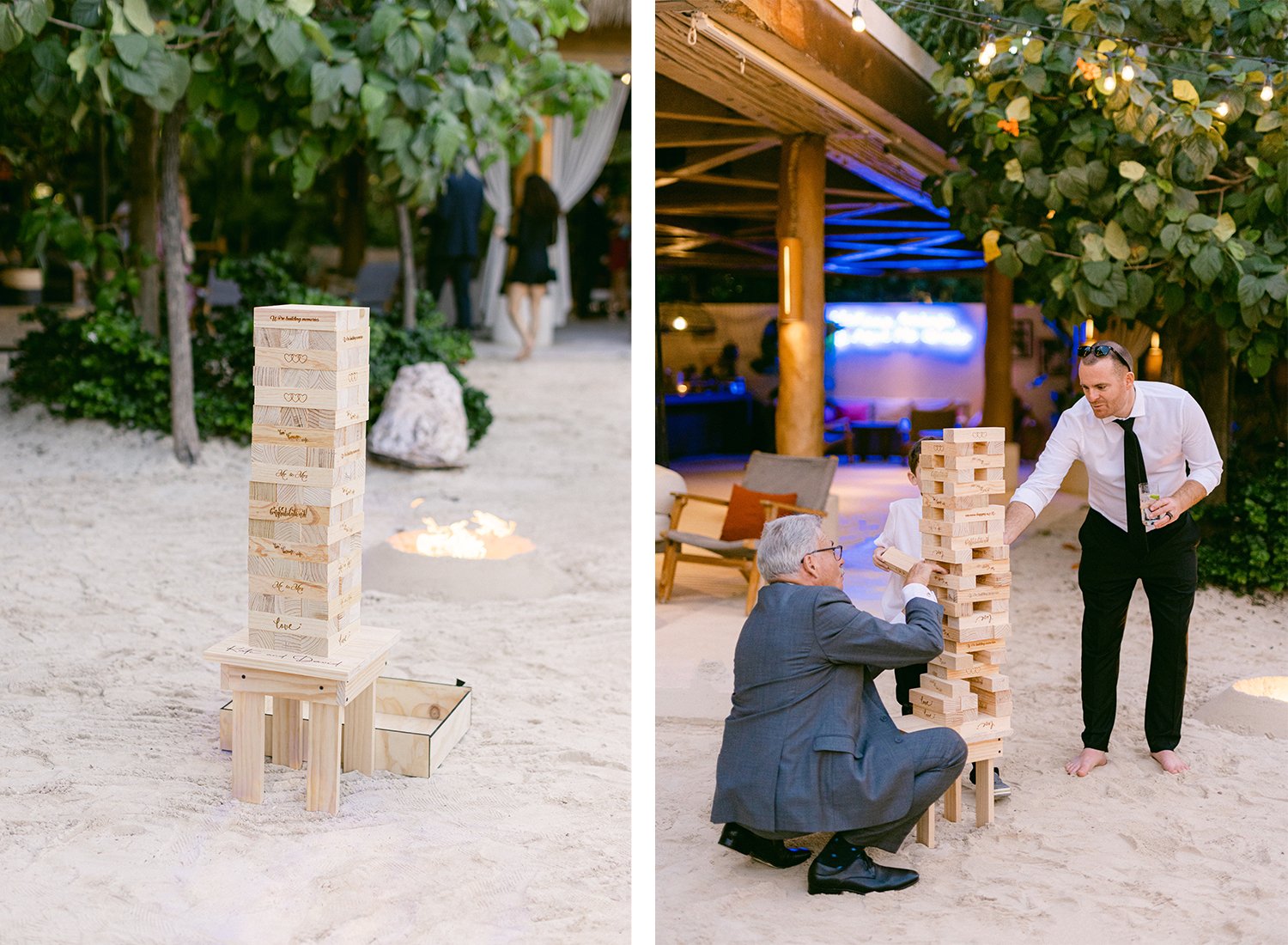44 cute personalized wedding games for wedding guests entertainment at the cocktail hour on the sand at Rosewood Mayakoba Riviera Maya Cancun.jpg
