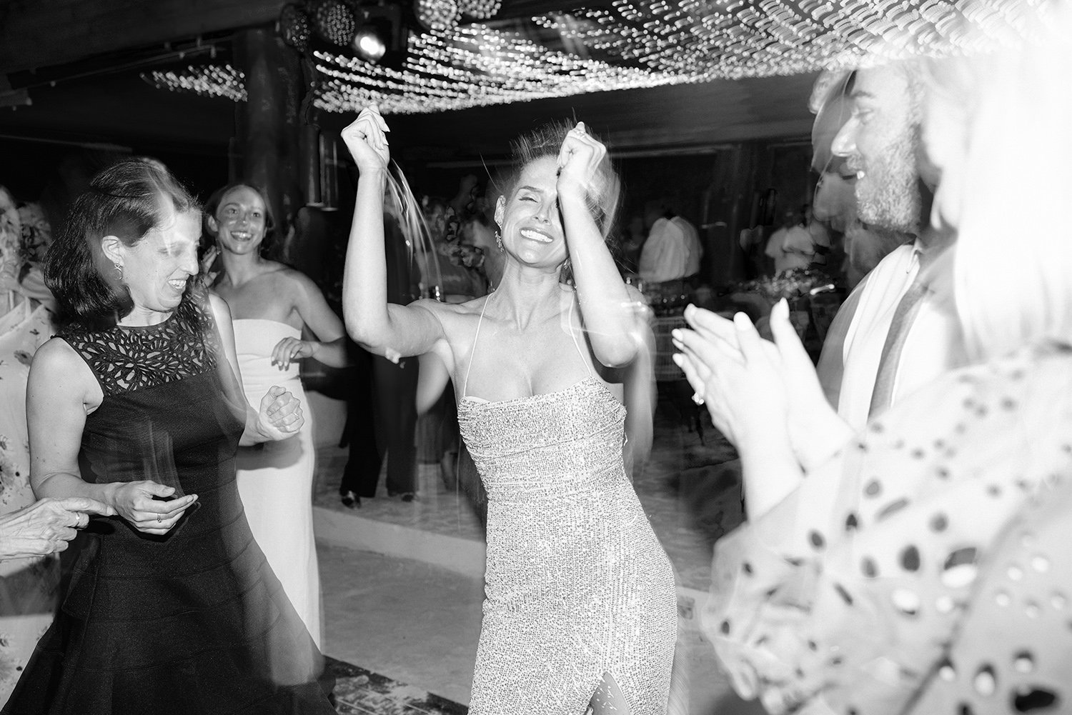 54 lovely photo of bride dancing joyful with wedding guests at Rosewood Mayakoba Riviera Maya Cancun.JPG