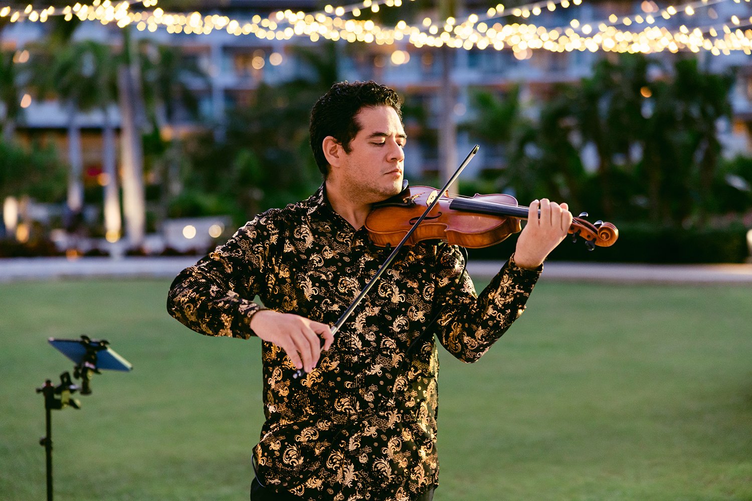 55 violinist invited to play at the wedding dinner reception at at Dreams Riviera Cancun.JPG