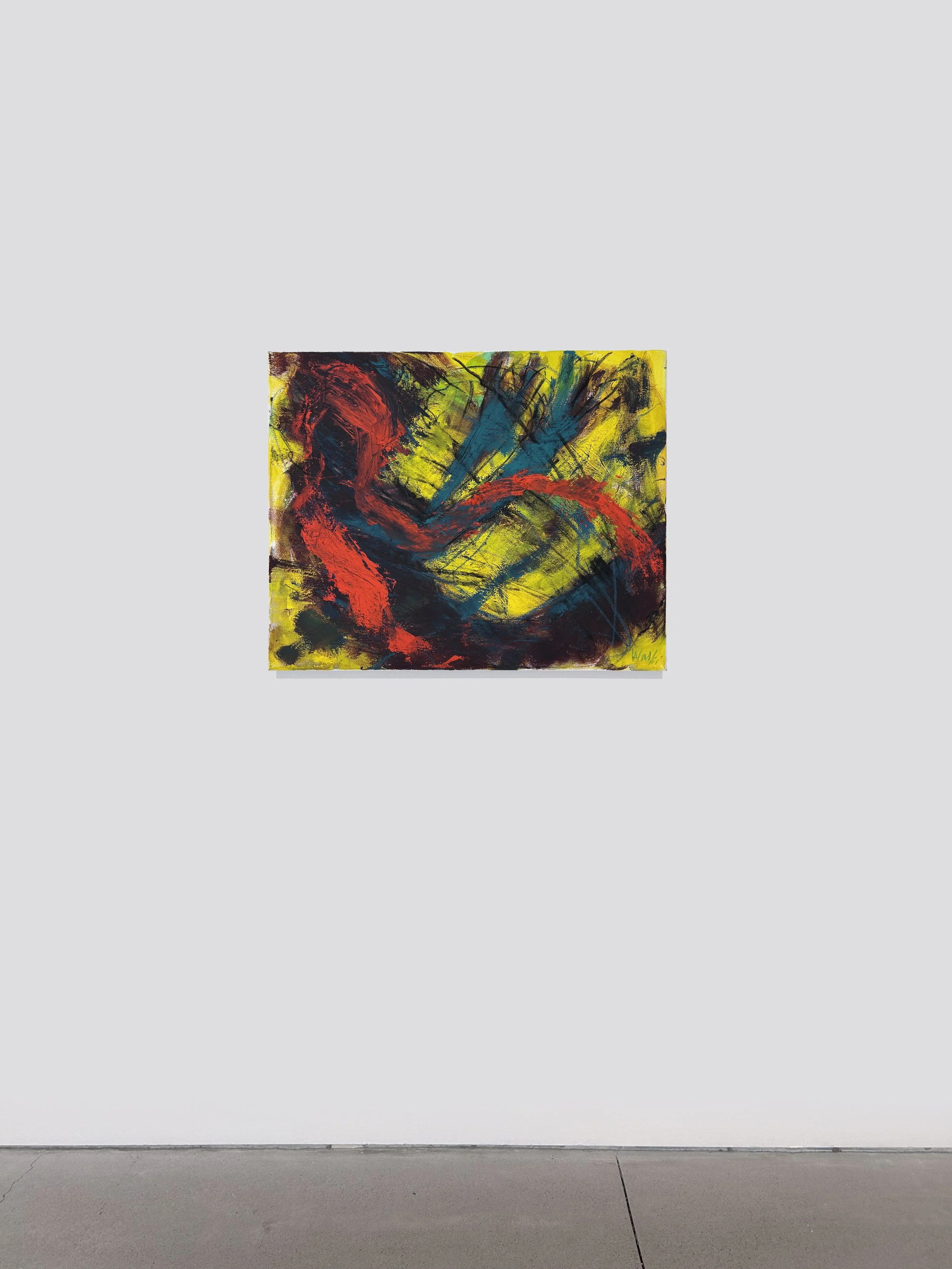 Extricate, 16 x 20 in. Acrylic, Oil Pastel on Canvas