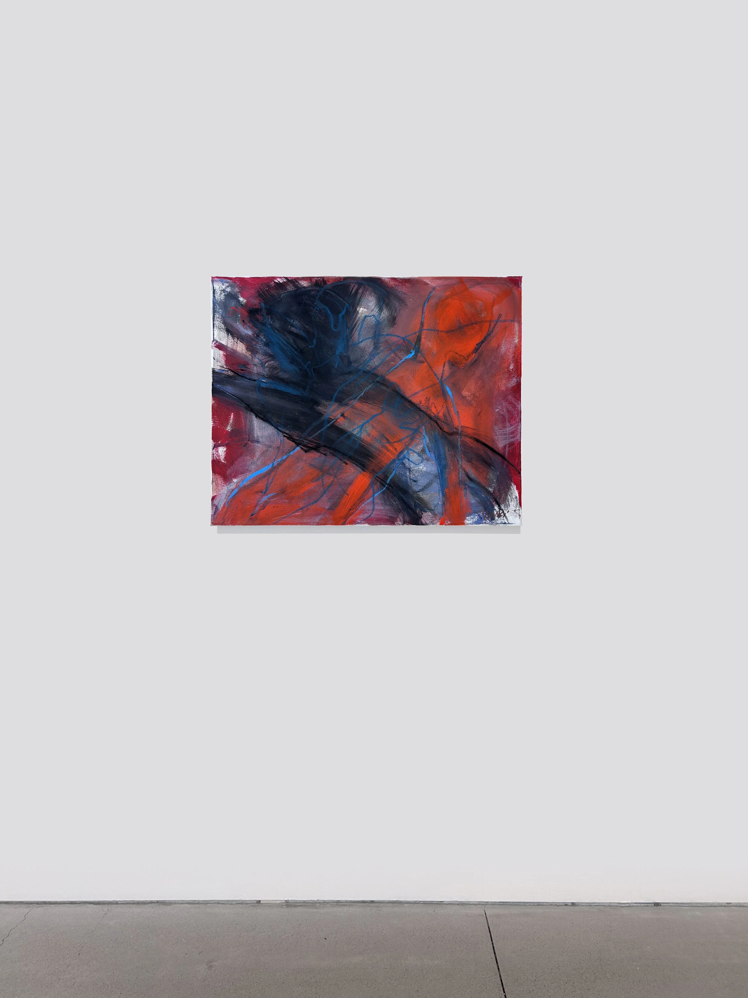 Soul Crossing, 16 x 20 in. Acrylic, Oil Pastel on Canvas