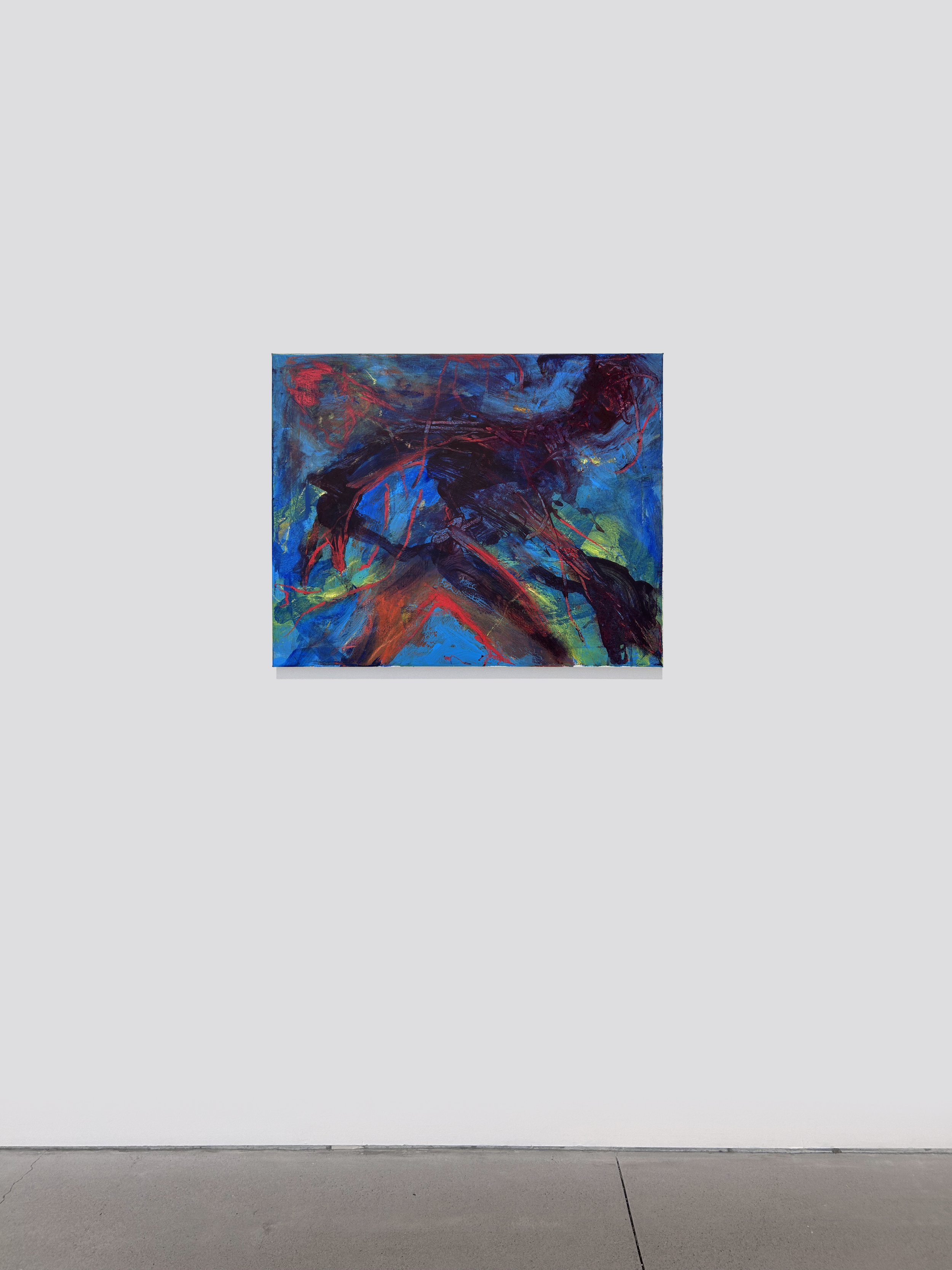 Exchange (soul), 16 x 20 in. Acrylic, Oil Pastel on Canvas