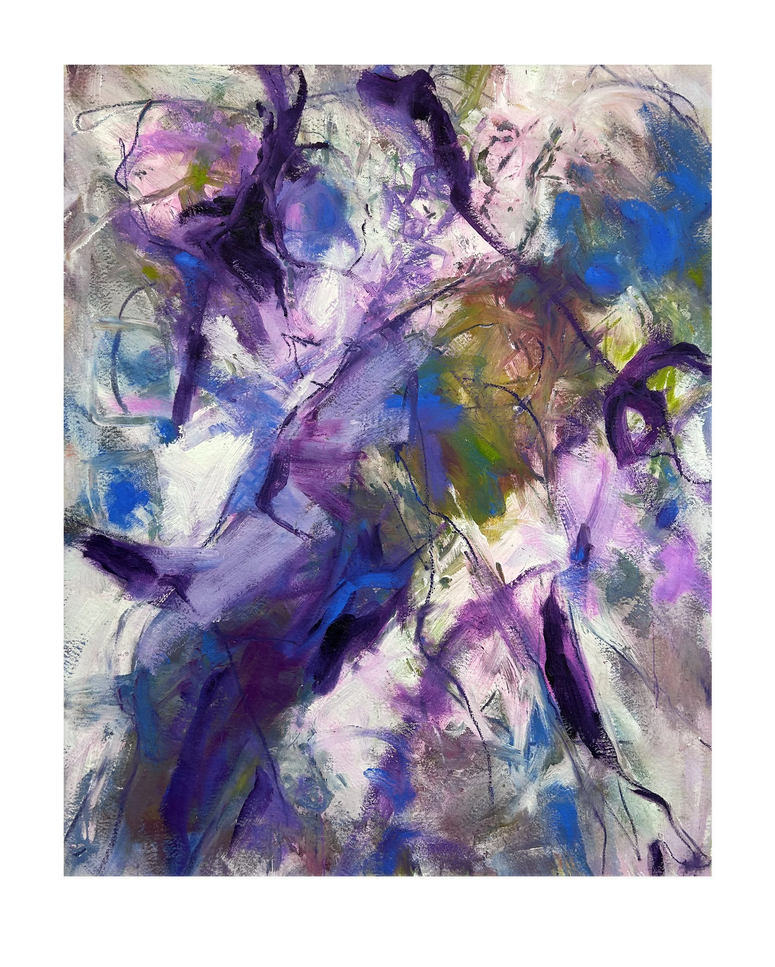 Alchemy, 46 x 36 in. Oil, Enamel on Canvas