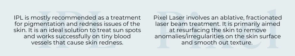 IPL vs Pixel — ici paris skin clinic + spa