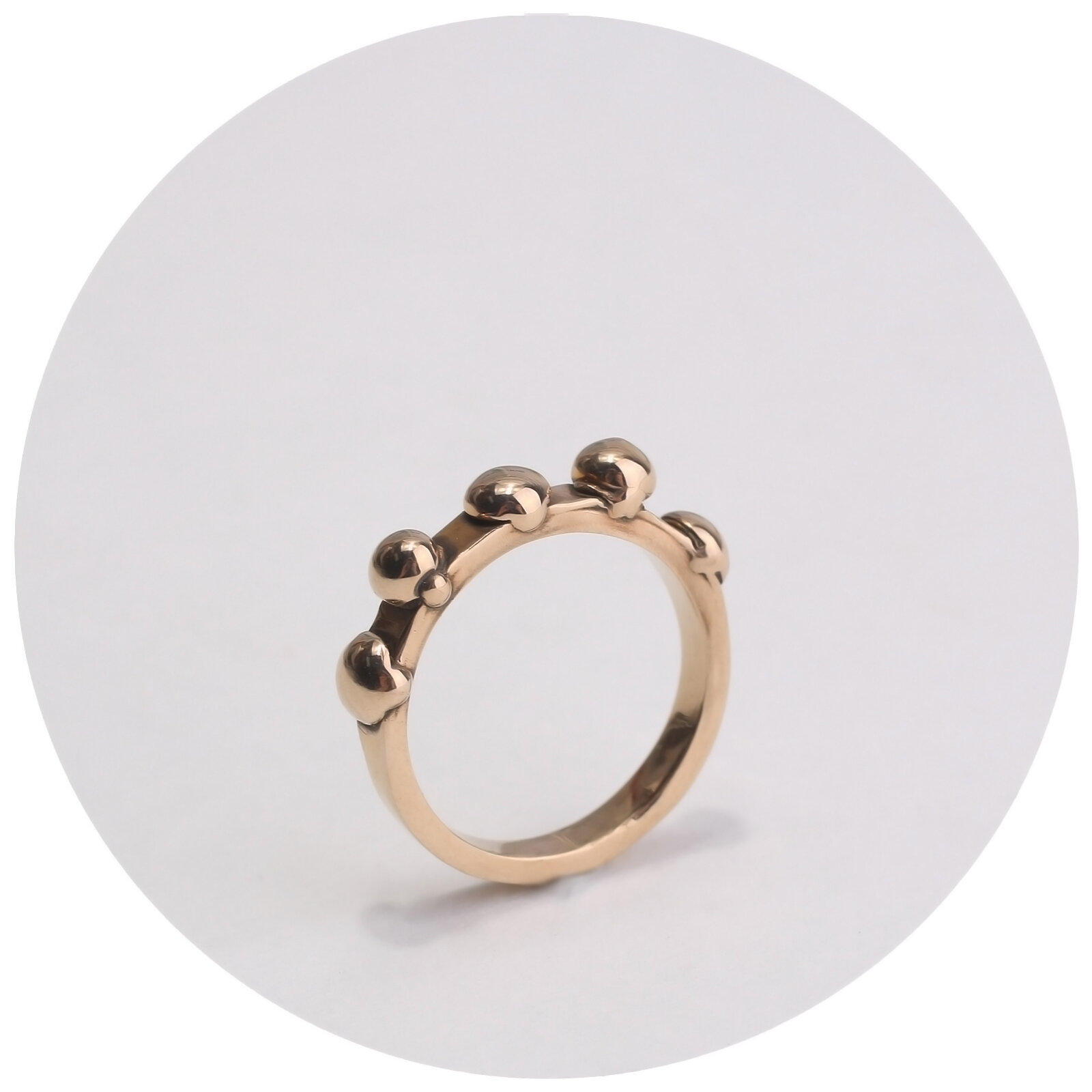 OOAK Blobby Dot Ring