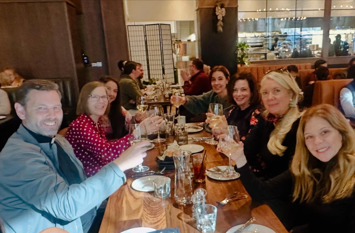 We had a lovely Catholic Moms Holiday Luncheon yesterday celebrating a wonderful year of praying for &amp; loving on the CCM students!💞

And we snuck in one last belated birthday celebration for Fr. Joshua!🥳

Looking forward to another wonderful ye