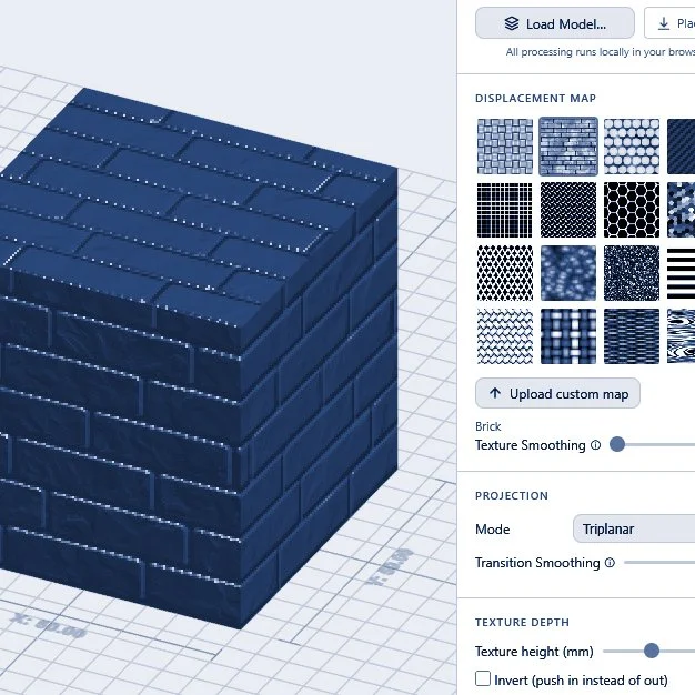 Using BumpMesh to add texture to your 3D prints
