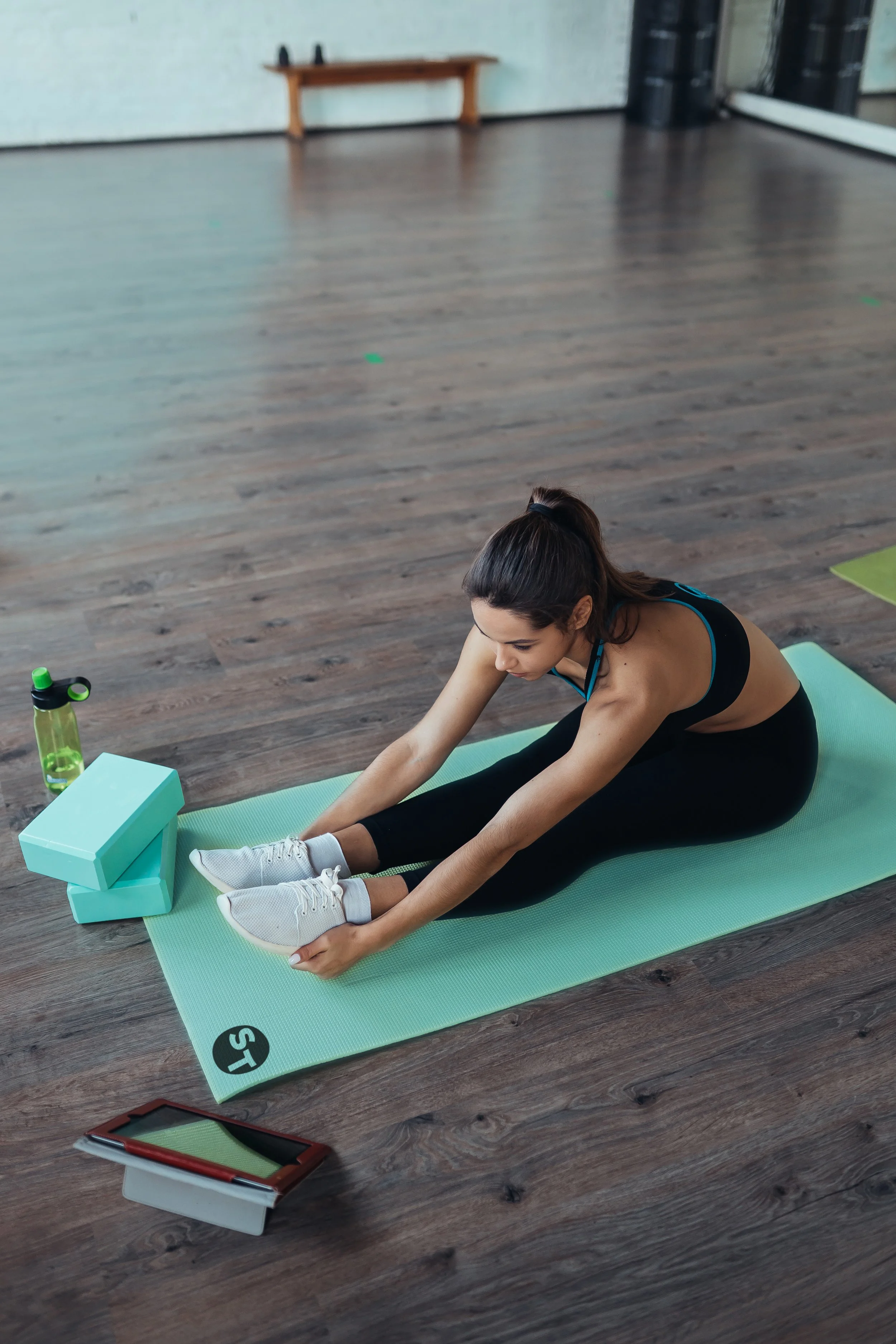 Square Turtle Yoga Mat in Use.jpg