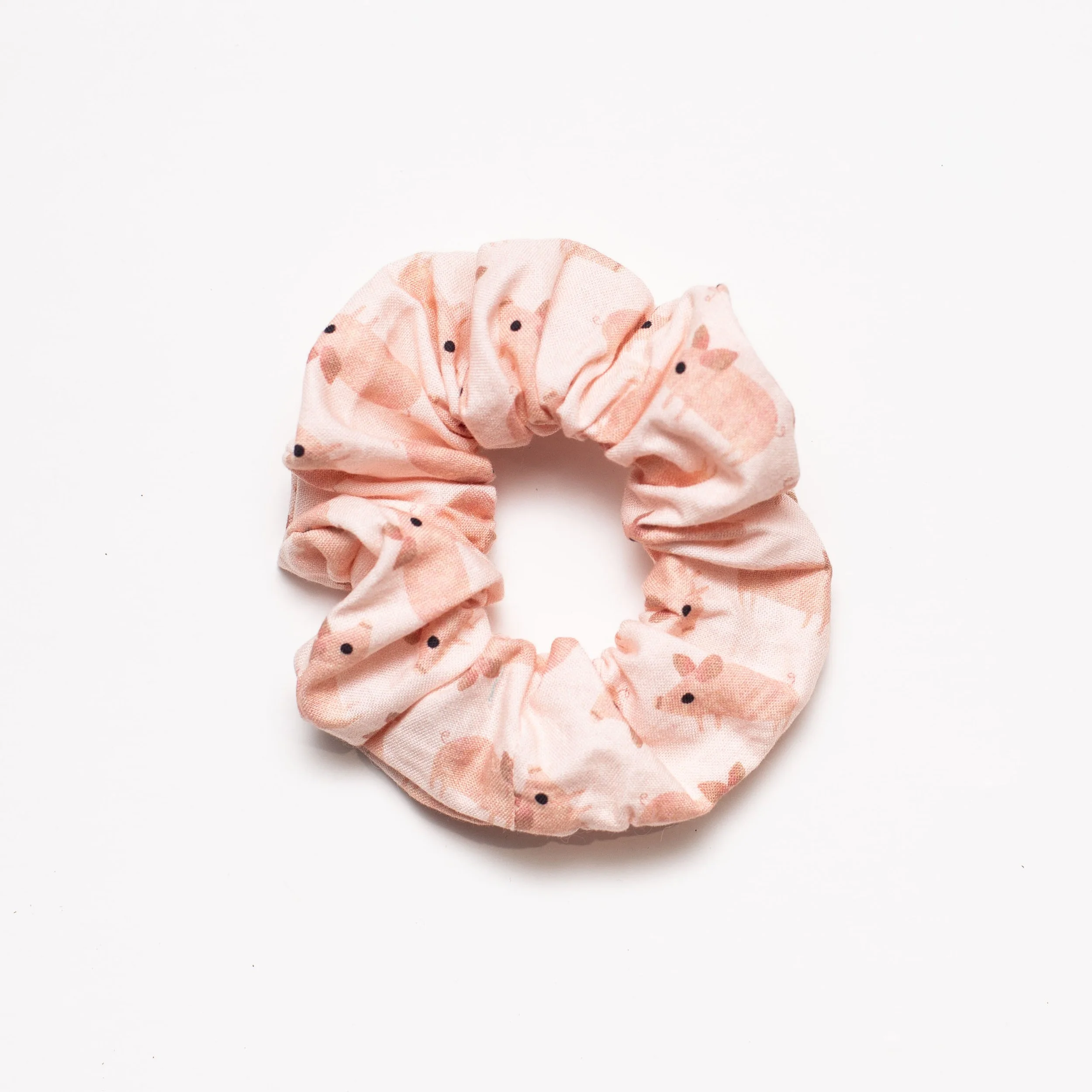 Oink Scrunchie in Light Pink