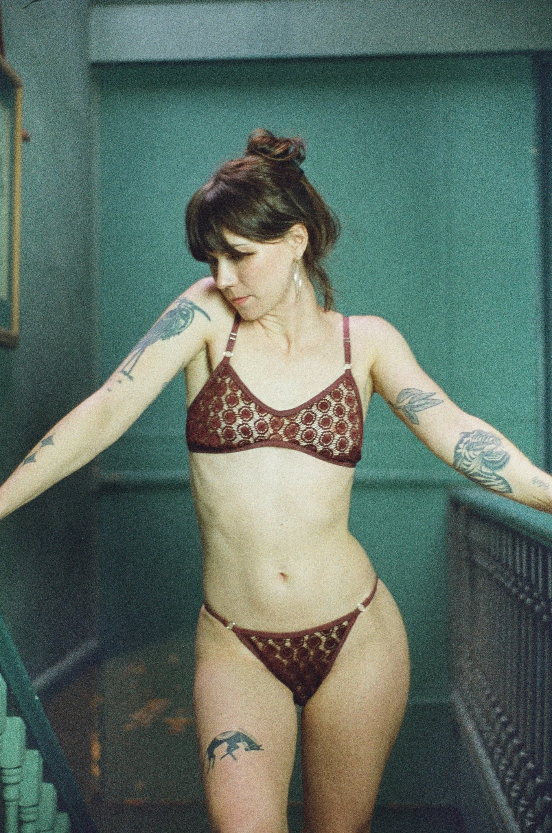 Undies no. 4 in burgundy lace