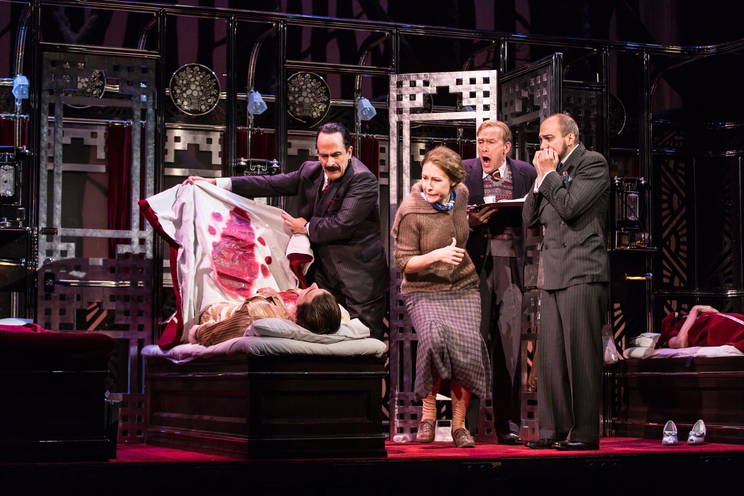 The cast of Murder on the Orient Express at Hartford Stage. Photo: T. Charles Erickson 
