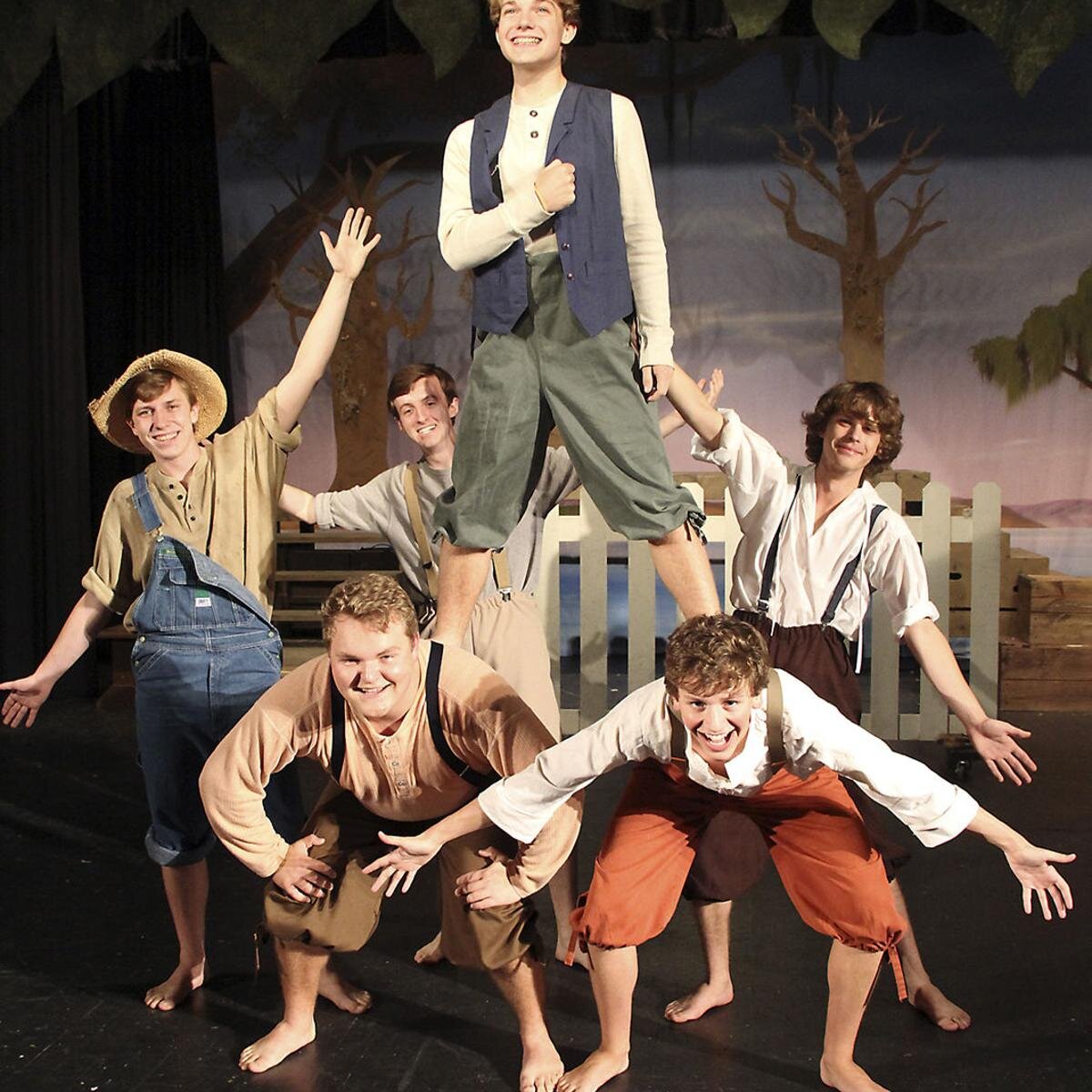  Tom Sawyer (played by Bryce Mixon) in Lowndes High School’s production of Tom Sawyer. Photo: Dean Poling 