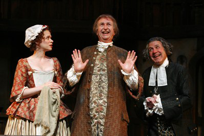  Colleen Delany, Drew Eshelman and Rick Foucheux. The Shakespeare Theatre Production of The Beaux' Stratagem, Directed by Michael Kahn; PC: Carol Rosegg 