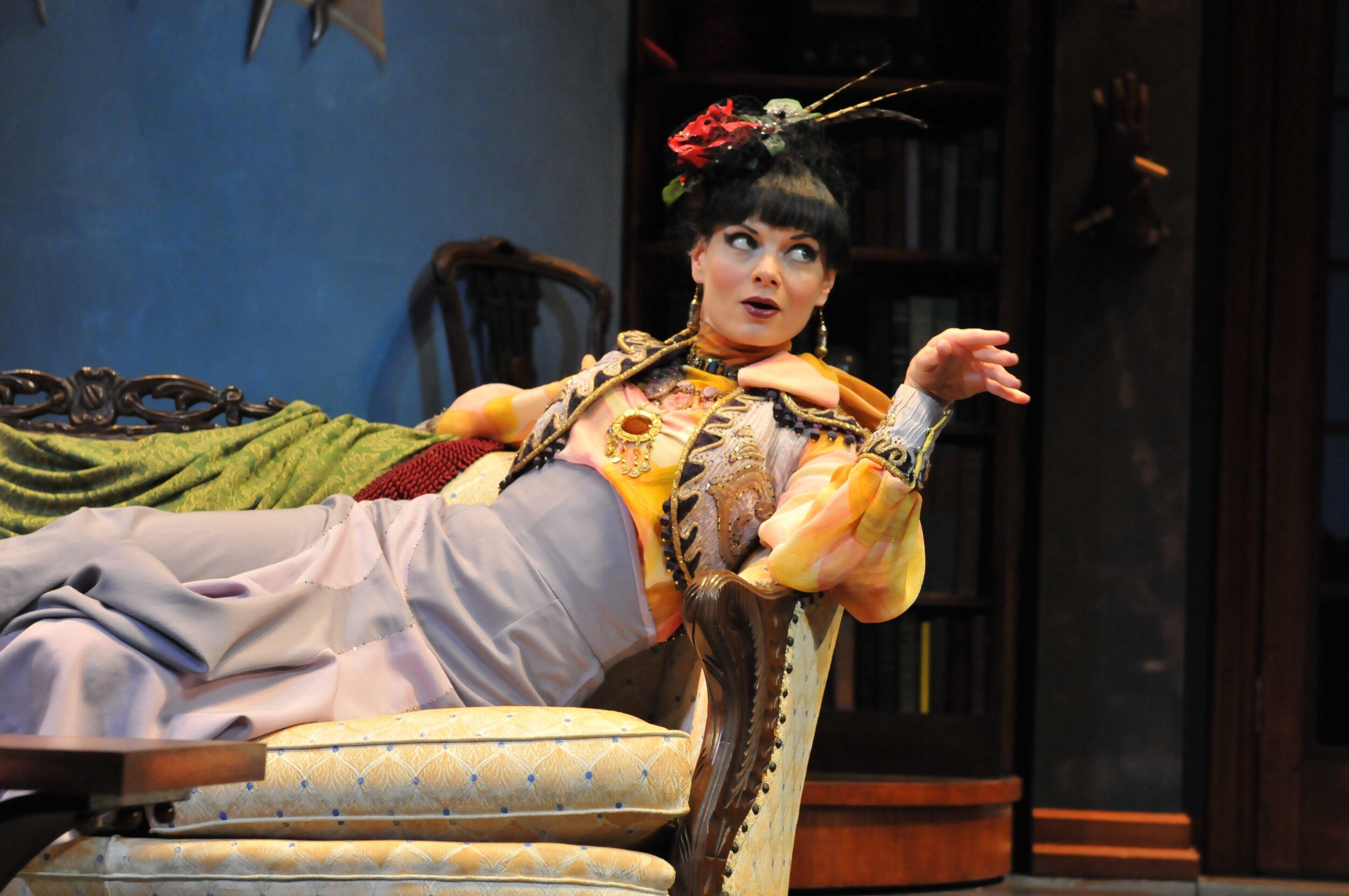  Gail Rastorfer plays a vicious theater critic and gossip in "The Game's Afoot.' Photo: BARBARA BANKS  