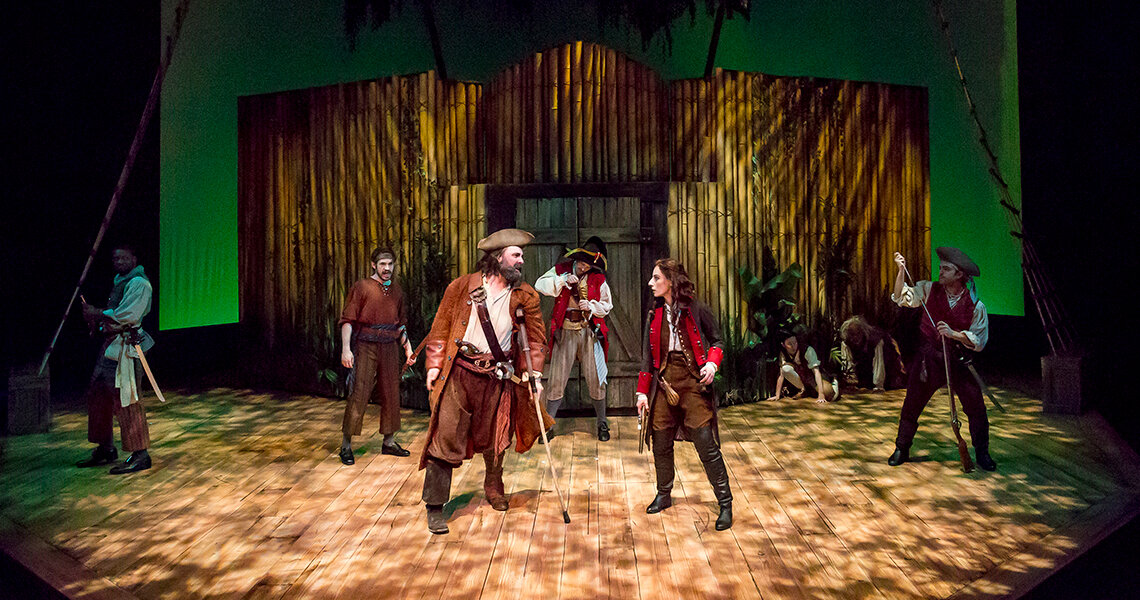  The cast of Ken Ludwig's Treasure Island at Cincinnati Playhouse in the Park. Photo by Mikki Schaffner. 
