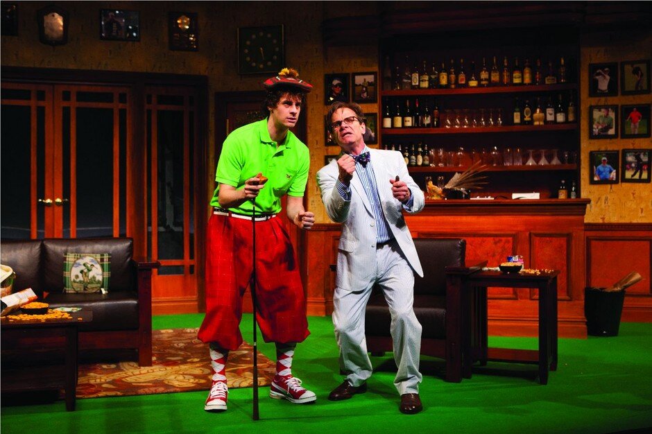 Reggie Gowland and Peter Scolari in Ken Ludwig's A Fox on the Fairway