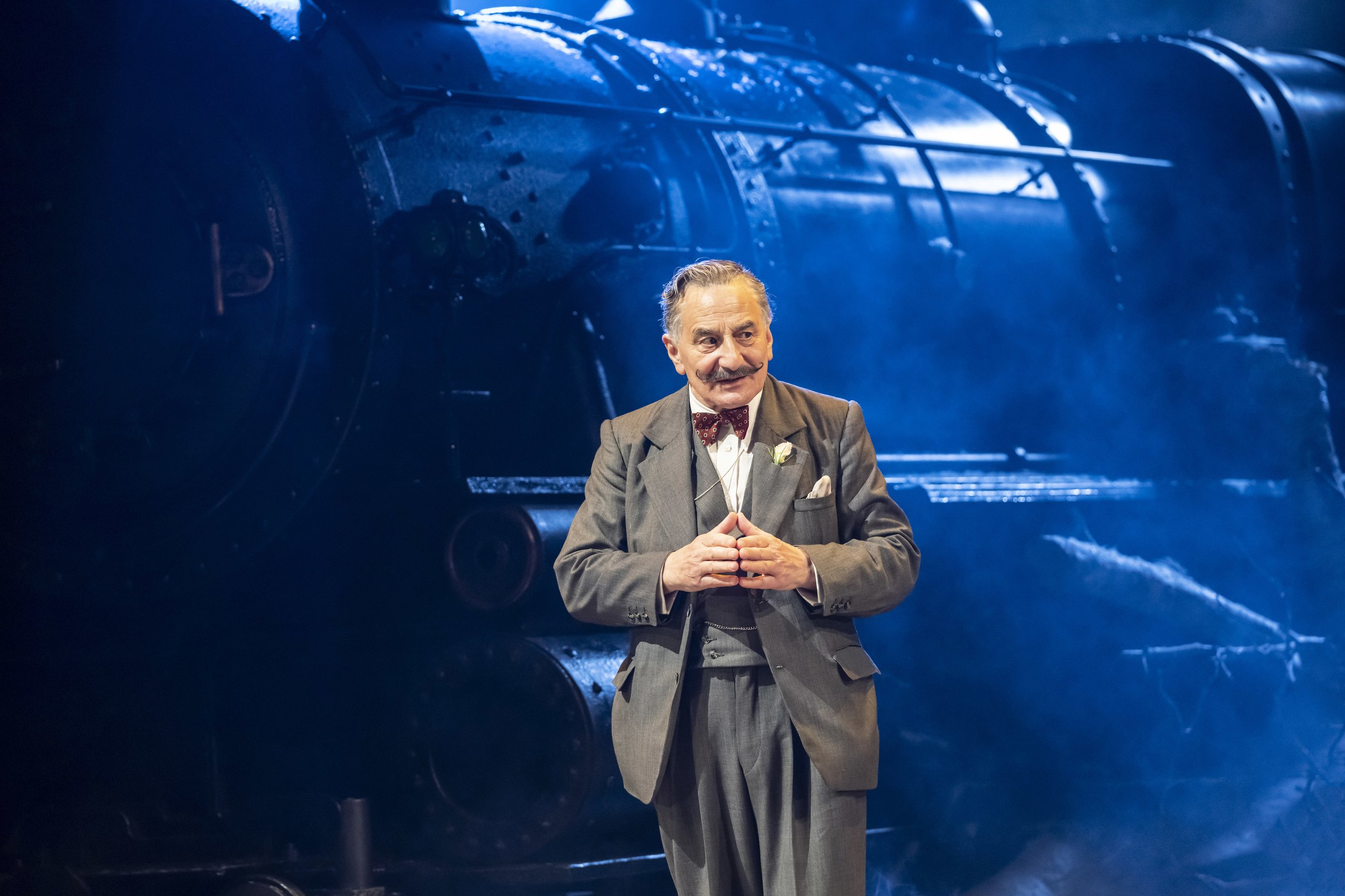 Henry Goodman as Hercule Poirot in Murder on the Orient Express at Chichester Festival Theatre