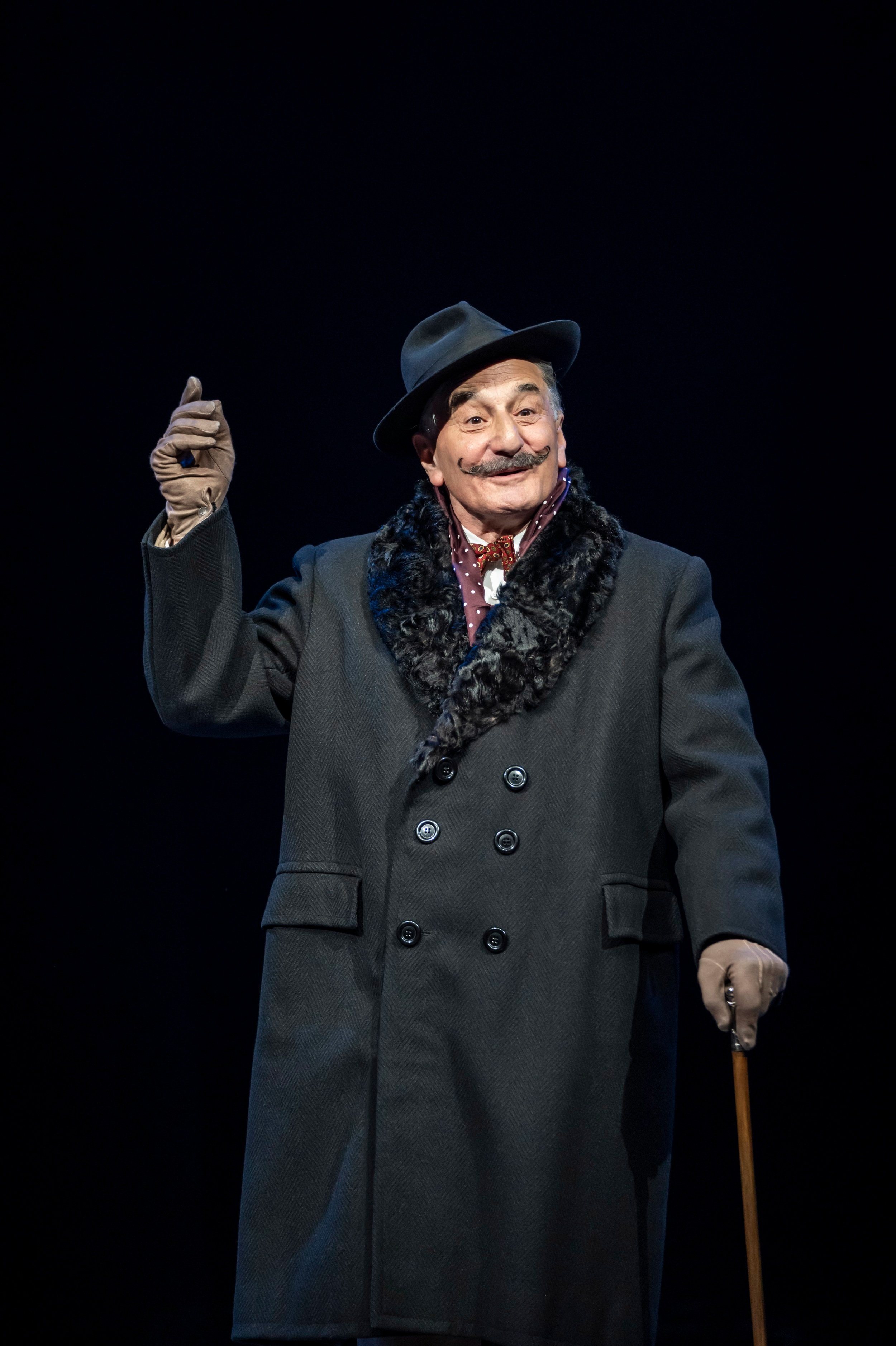 Henry Goodman as Hercule Poirot in Murder on the Orient Express at Chichester Festival Theatre 