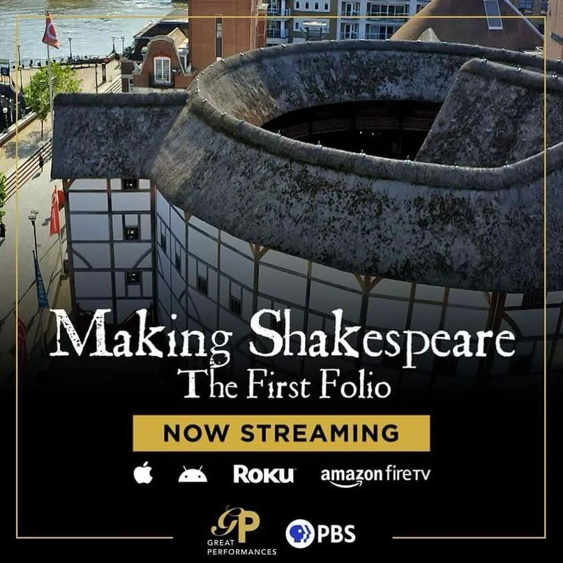 Staying at home this weekend? Celebrate the 400th anniversary year of Shakespeare&rsquo;s First Folio with this remarkable 2023 film &ldquo;Making Shakespeare: The First Folio&rdquo; from Great Performances at PBS.  This delightful program traces the