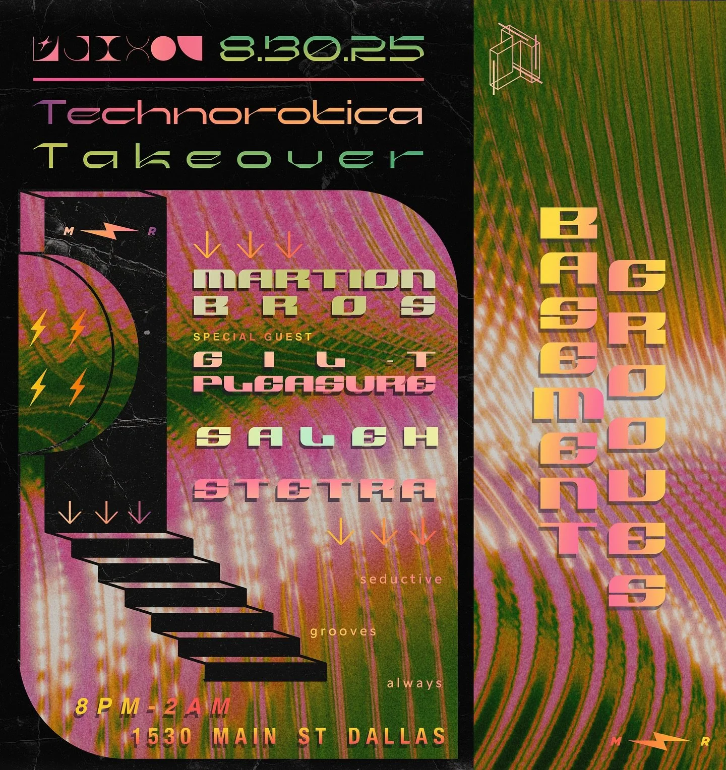 THIS SATURDAY ⚡️ BASEMENT GROOVES XXII @midnightramblerbar 8PM-2AM // 21+ // No cover w/ RSVP 

we&rsquo;re back for our monthly Basement Grooves series and excited to welcome @gil_tpleasure as our special guest and celebrating his solar return 💫 + 