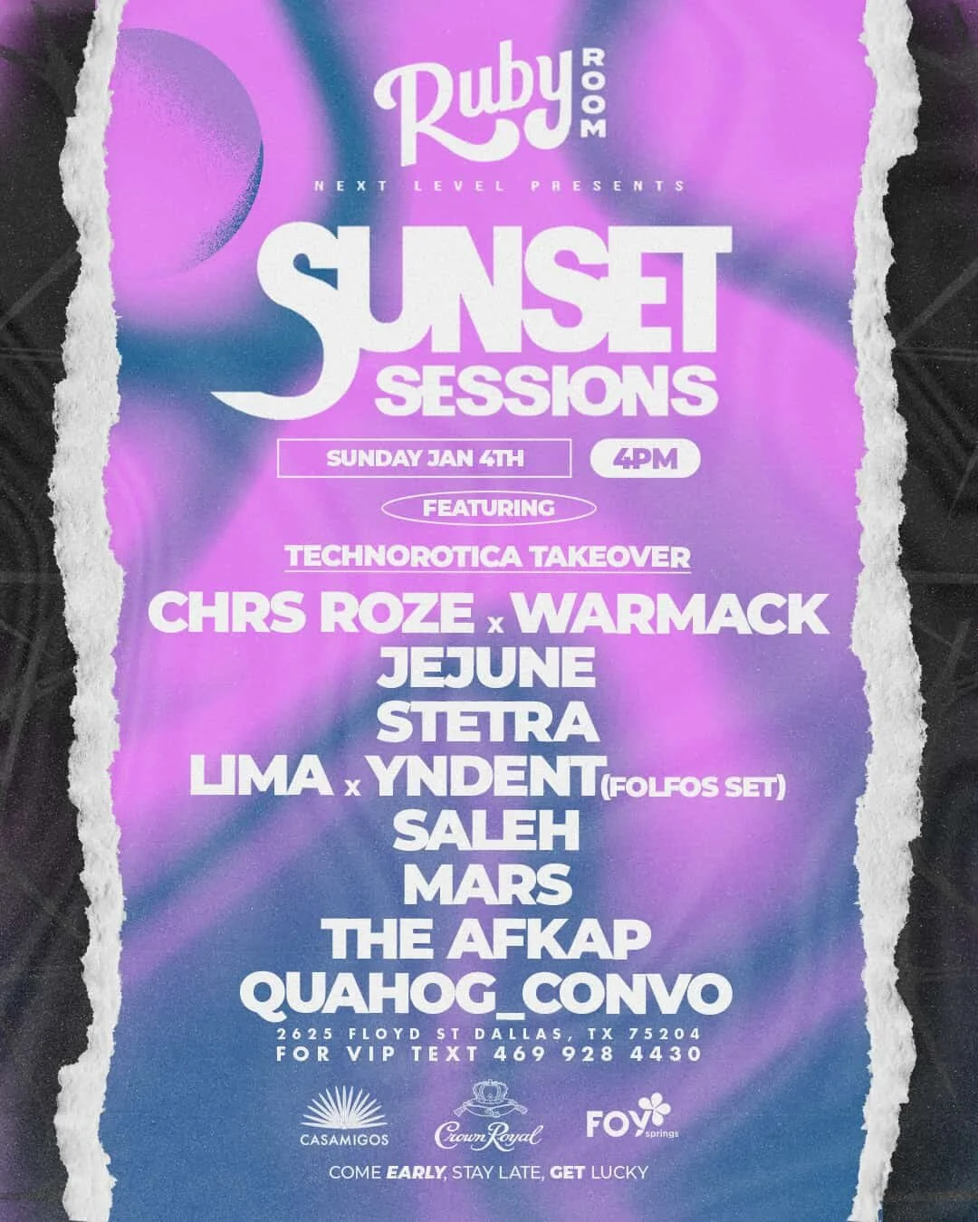 groove therapy THIS SUNDAY for our first rhythm ritual of the new year @sunset_sessionsdtx 4pm-2am // no cover // 21+

see you on the dance floor ✨