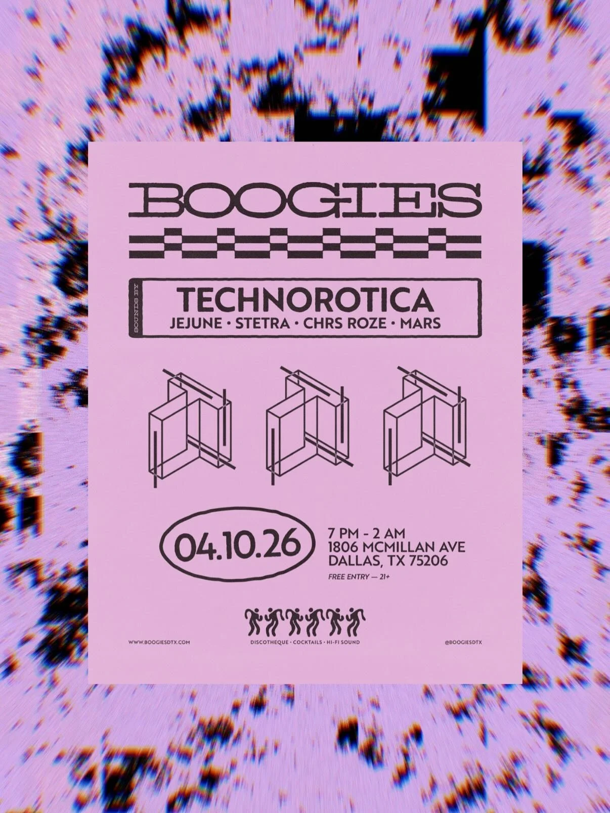 T O N I G H T // rhythm rituals x groove therapy @boogiesdtx 7PM-2AM &bull; world is heavy and dance floor is a sacred space. join us tonight for some music, movement and four on the floor medicine // featuring Technorotica sound selectas:

7-10PM @m