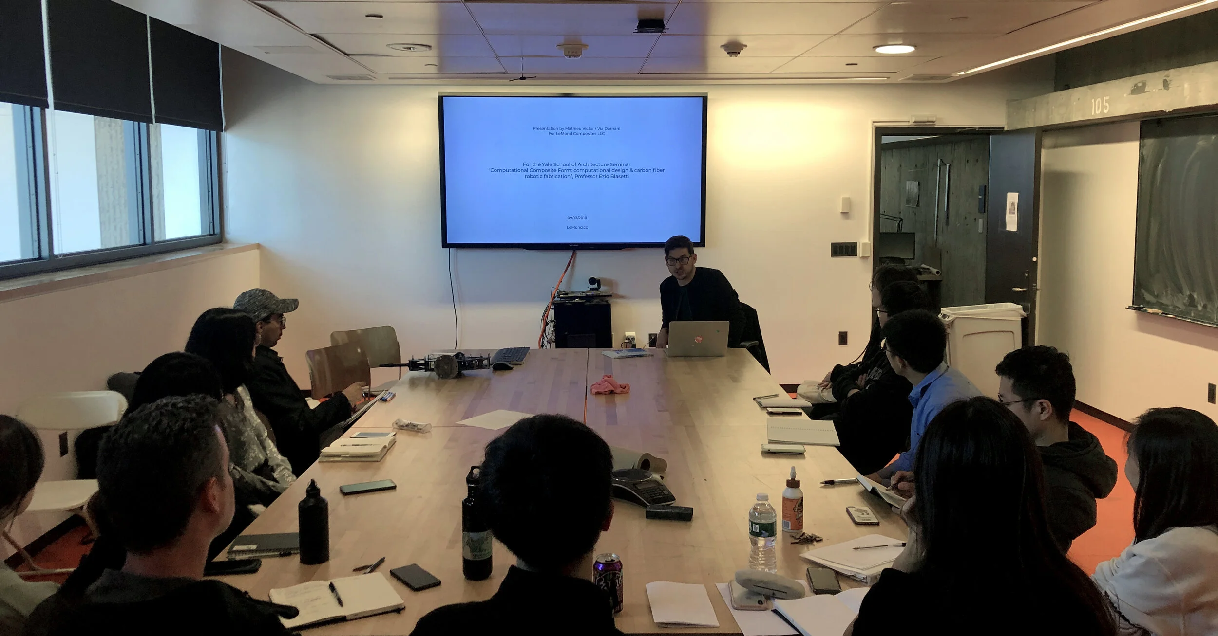  Mathieu Victor lecturing at YSoA 