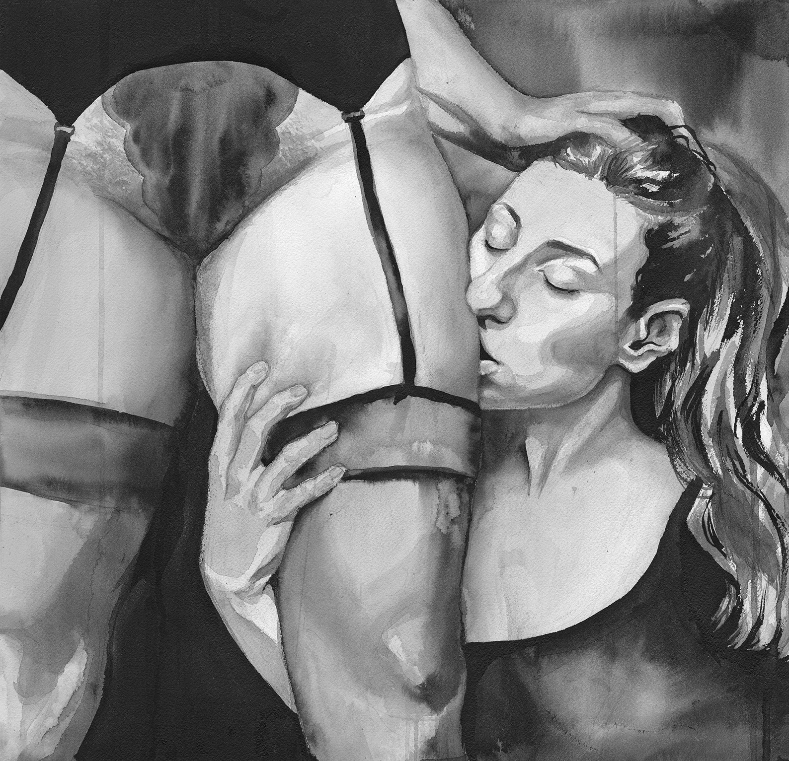  Ink on paper, 17”x18” 