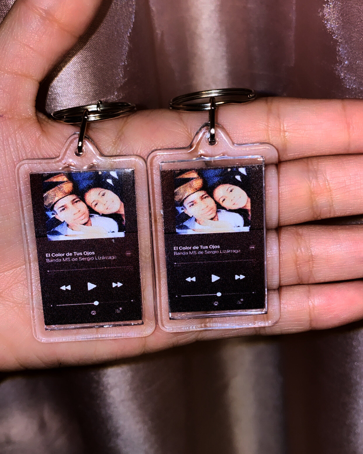 Custom Album Keychain Couples Set 
