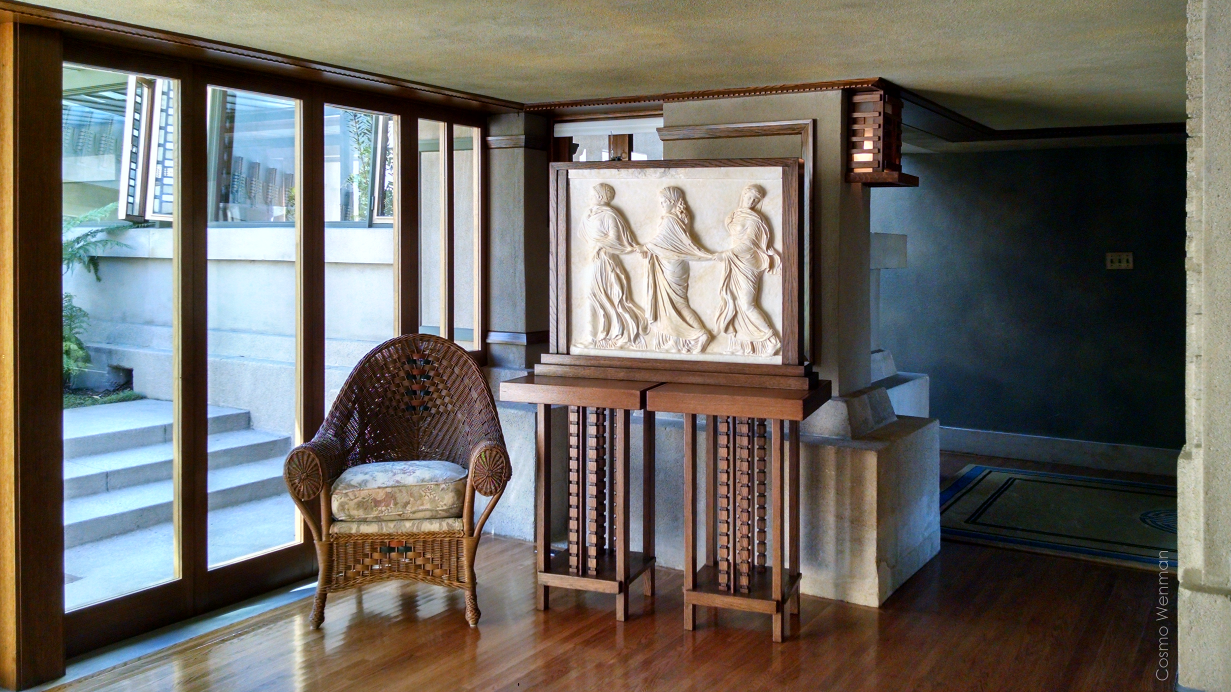   Concept Realizations' final replica, installed at Hollyhock House  