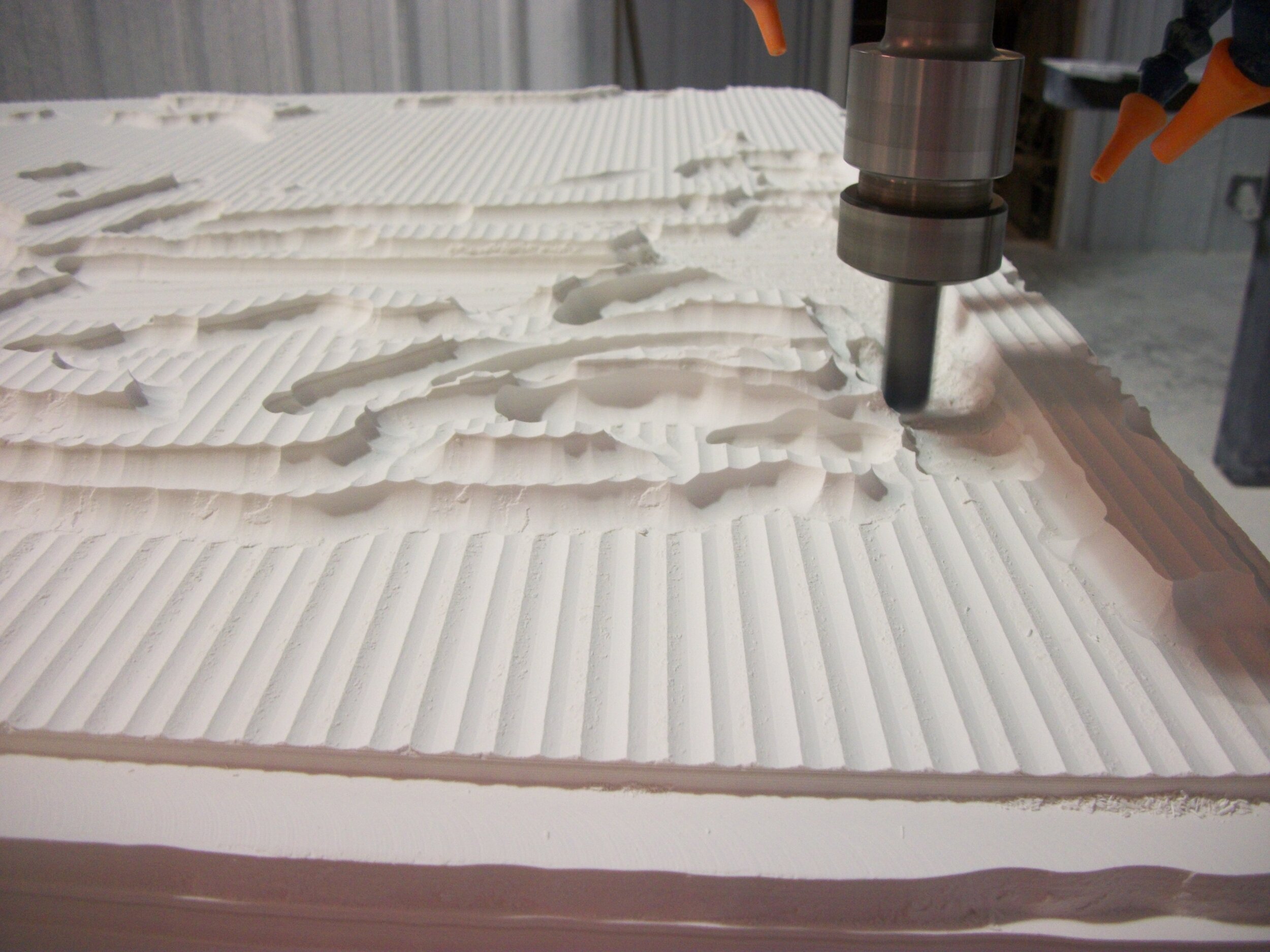  CNC milling plaster replica  