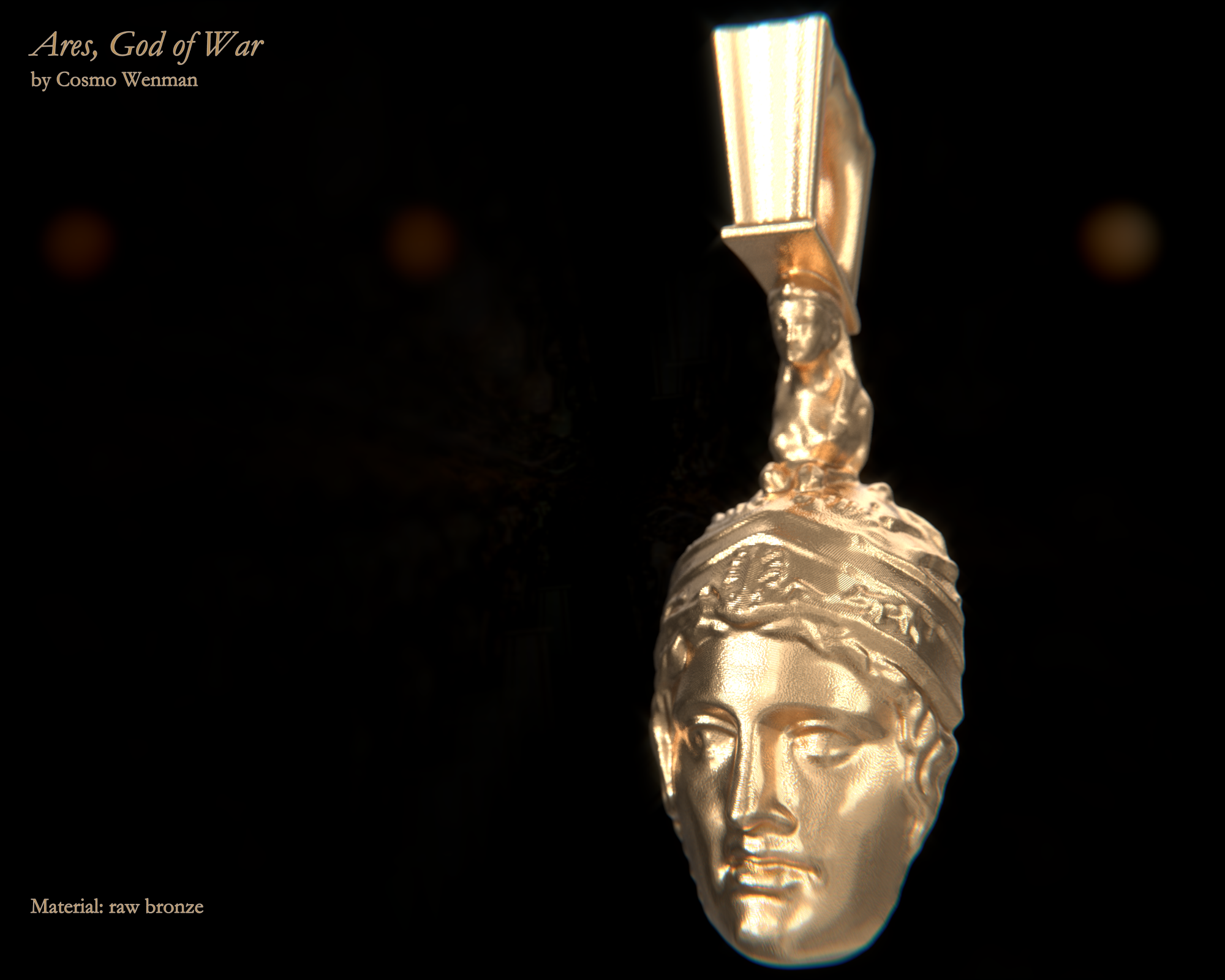 20190707_0003 Ares, facing forward DETAIL, by Cosmo Wenman, in raw bronze.png