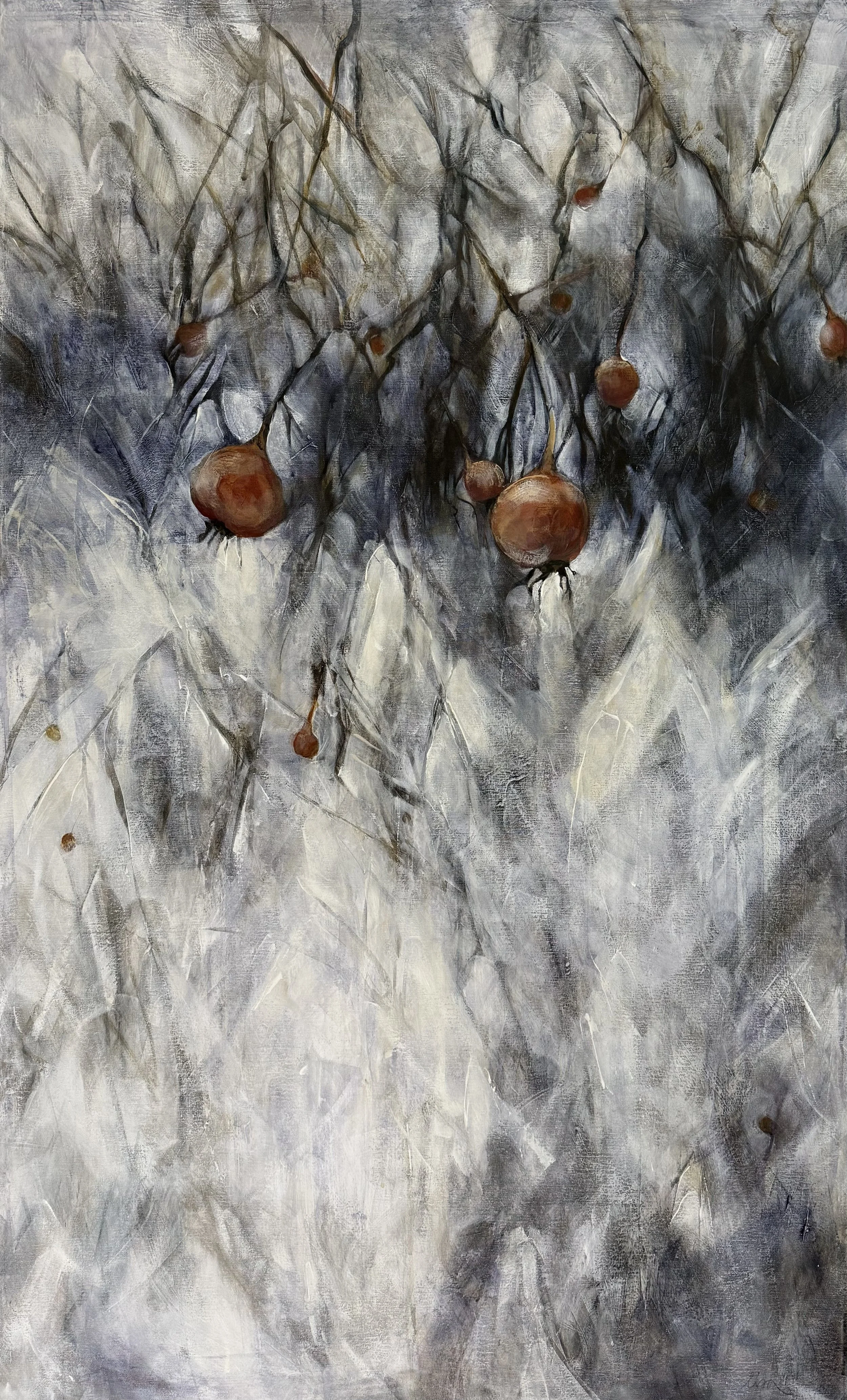 Rose Hips - 36x60 canvas