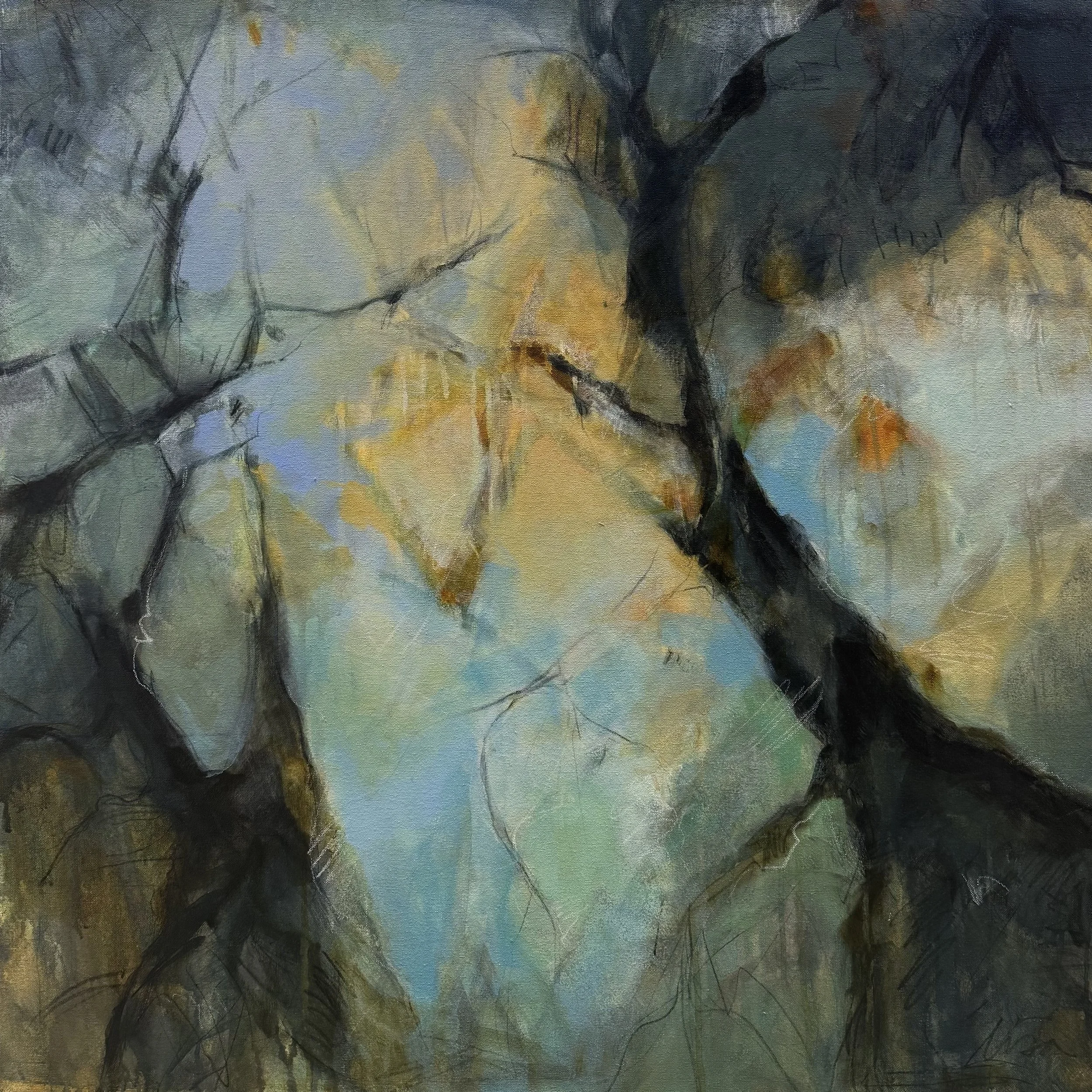 Towards the light 2 - 36x36 canvas