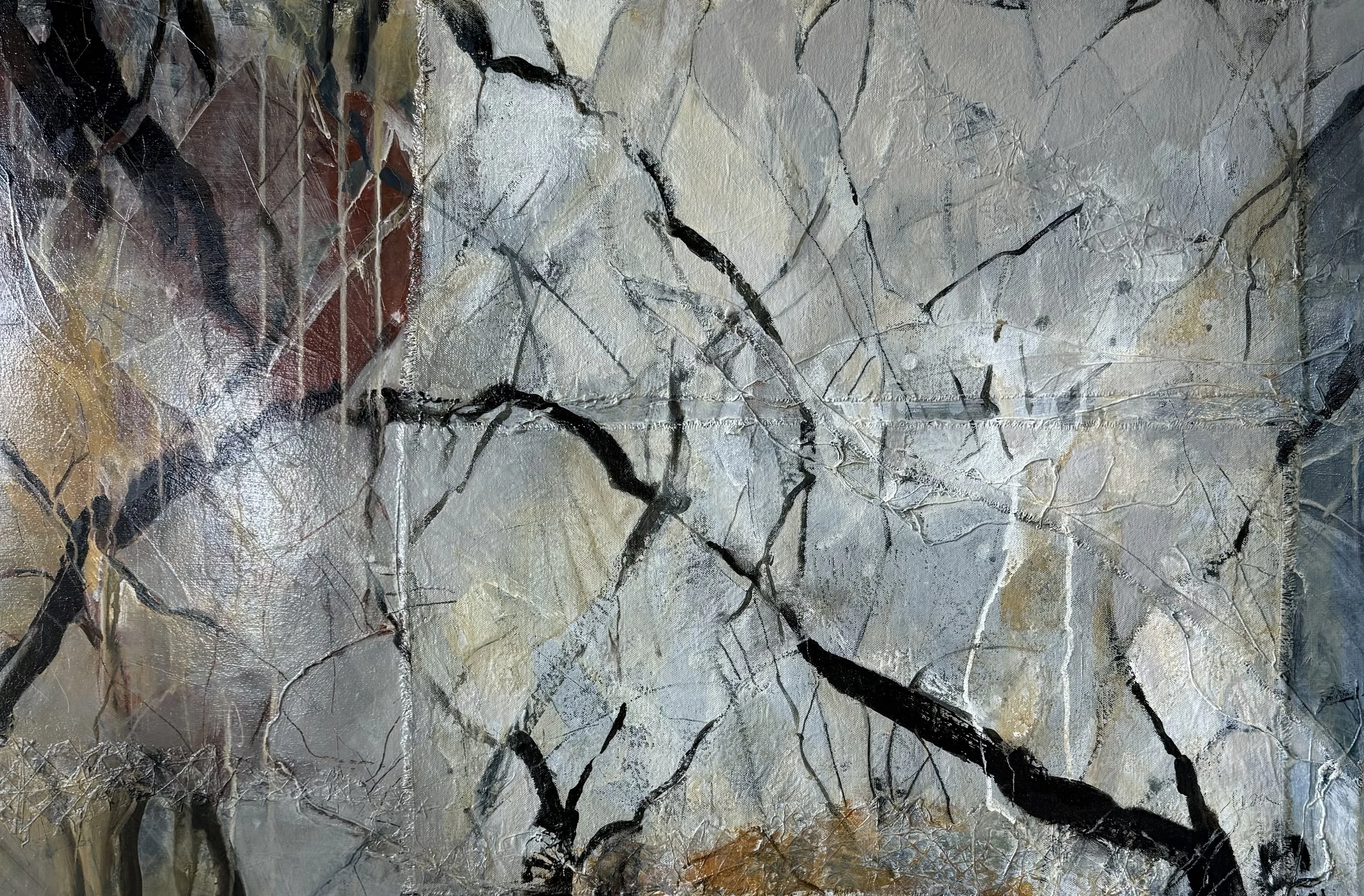 ragged journey #2 - 24x36 cradled panel