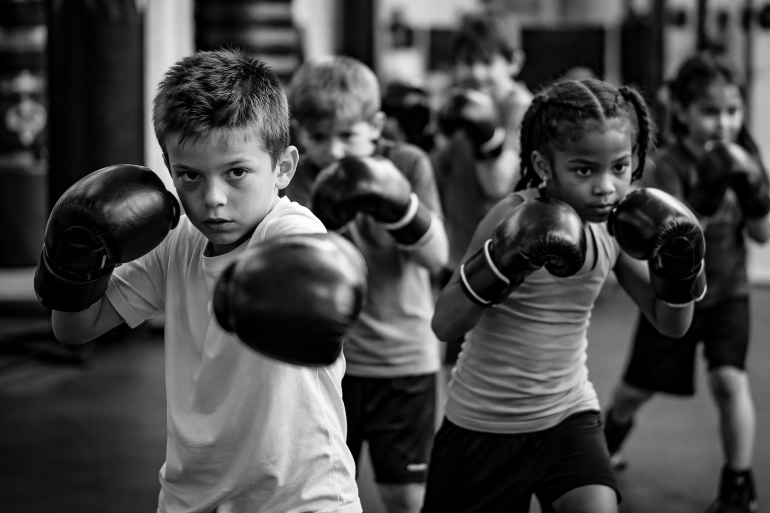 Young boxers in training session.png