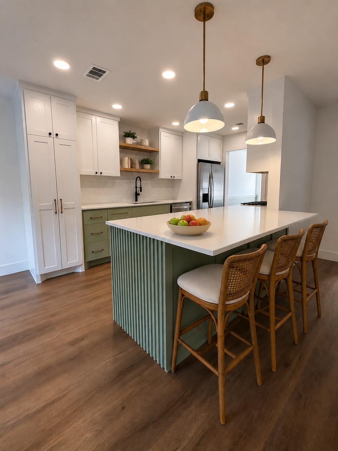 Contemporary Transitional Kitchen Kitchen Remodel by Longbow Construction project photo