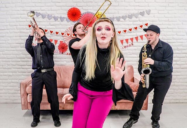 We shot a music video yesterday! @whitespacestudios was the perfect white background, @mymindseyeinc brought alllll the love with their amazing Valentine&rsquo;s Day line, @janaetaylor.mh nailed the pink eyeshadow for me and @saxmastersteven @mickoff