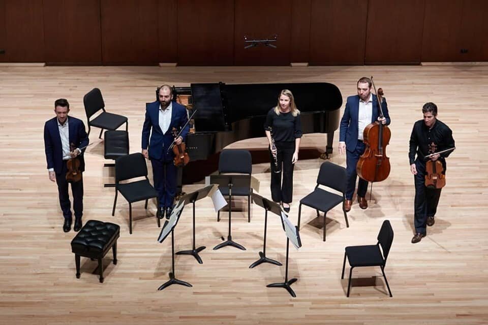  Mozart’s Clarinet Quintet with the Escher String Quartet  Caruth Auditorium, Southern Methodist University 2019 