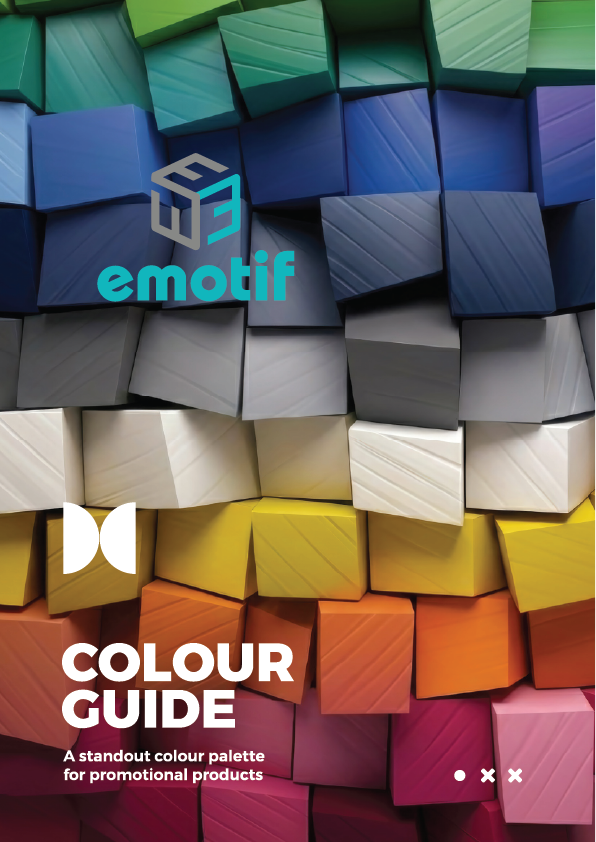 Our new promotional product colour guide. 72 pages of promotional merchandise celebrating colour. 