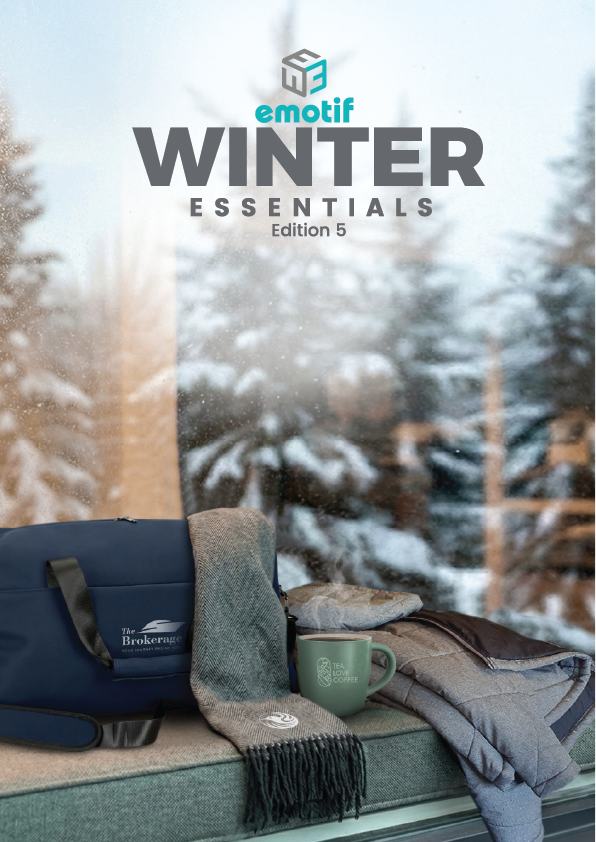 Our winter essential trends promotional gift guide.

Beat the cold with Winter Essentials Edition 5, featuring over 200 must-have products perfect for effective winter campaigns. 
From essential beanies and jackets to coffee and tea drinkware, bags, 