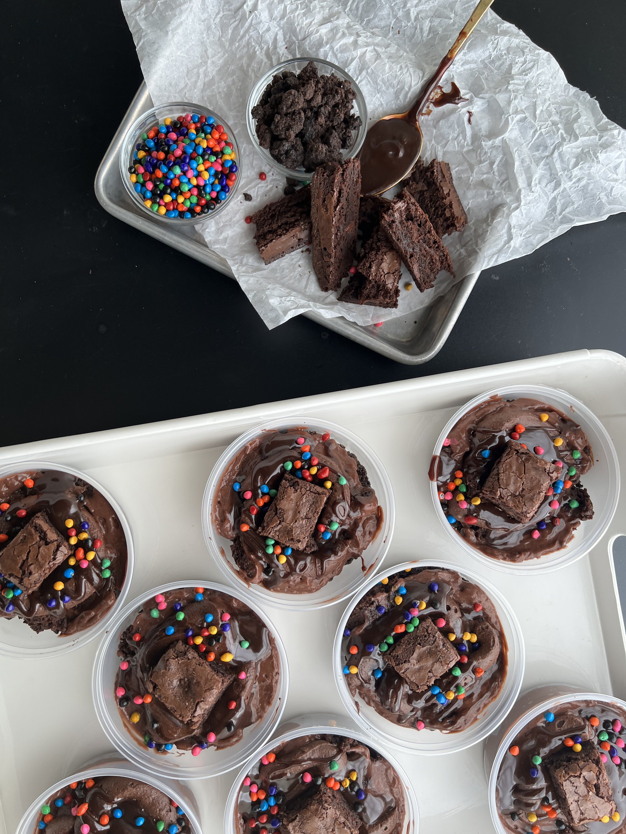 cosmic brownie dessert cup