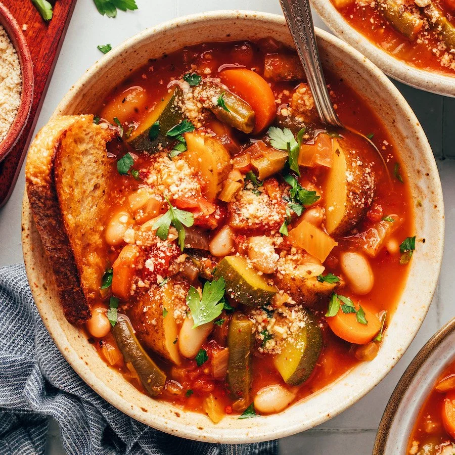 garden minestrone soup