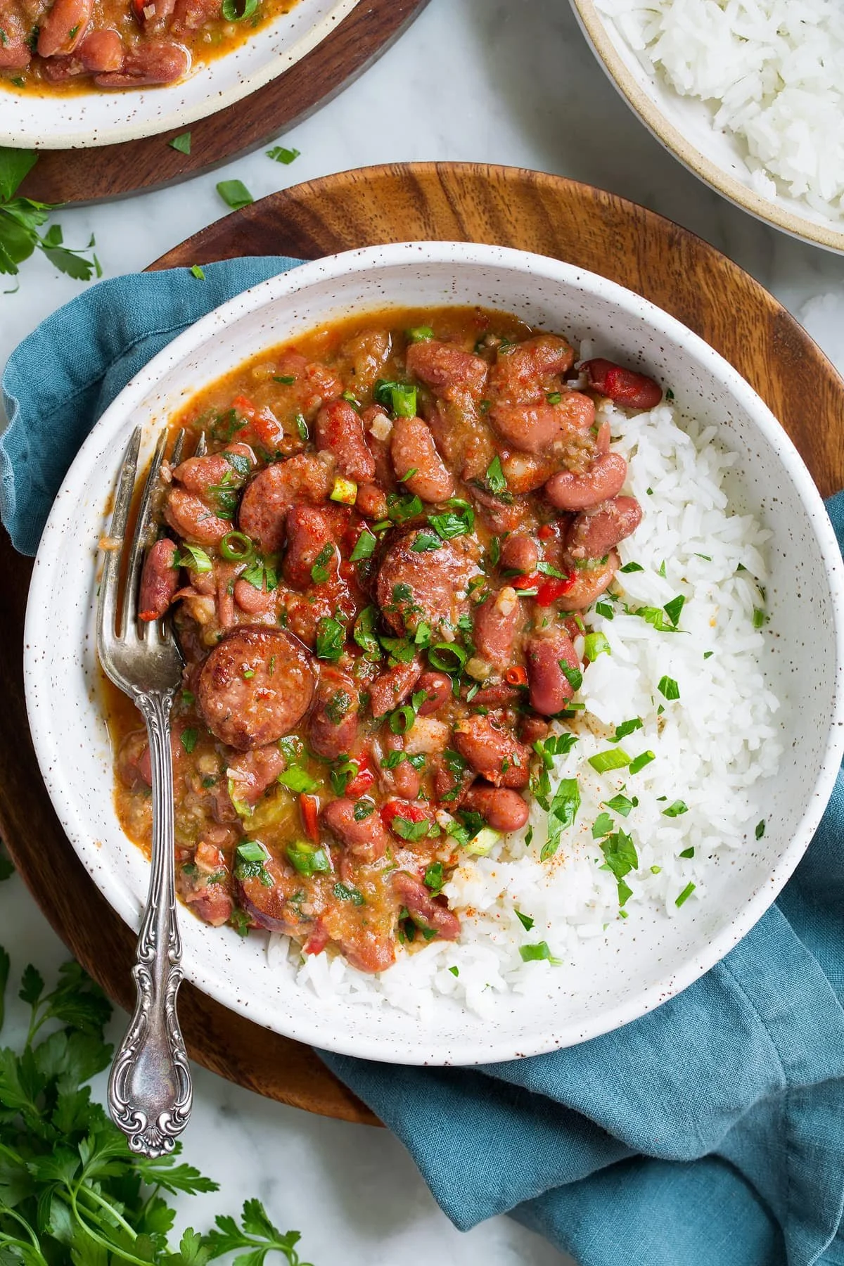 smoky red beans + rice