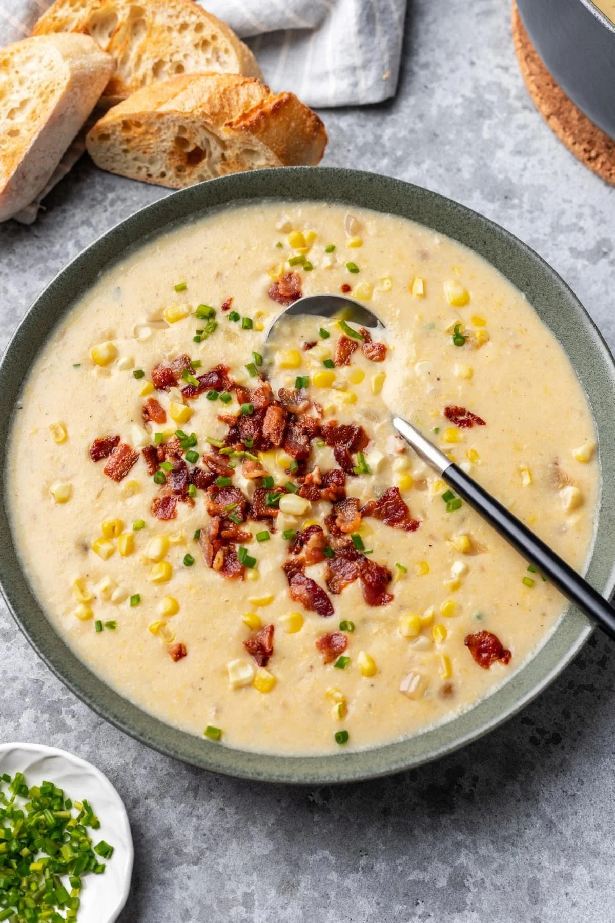 summery corn chowder