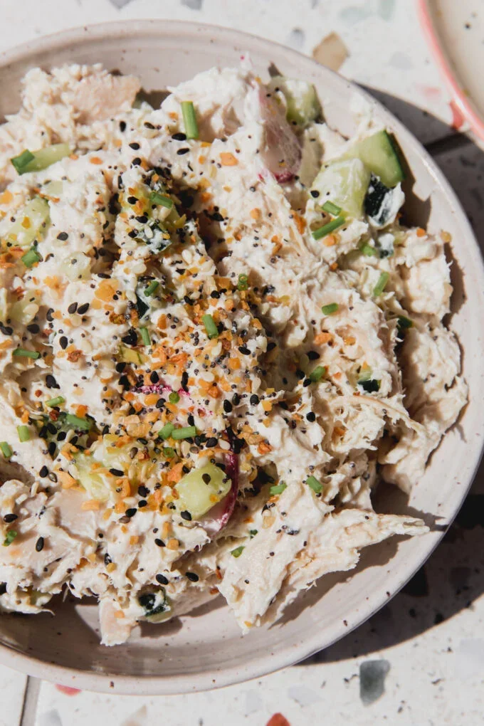 everything bagel chicken salad