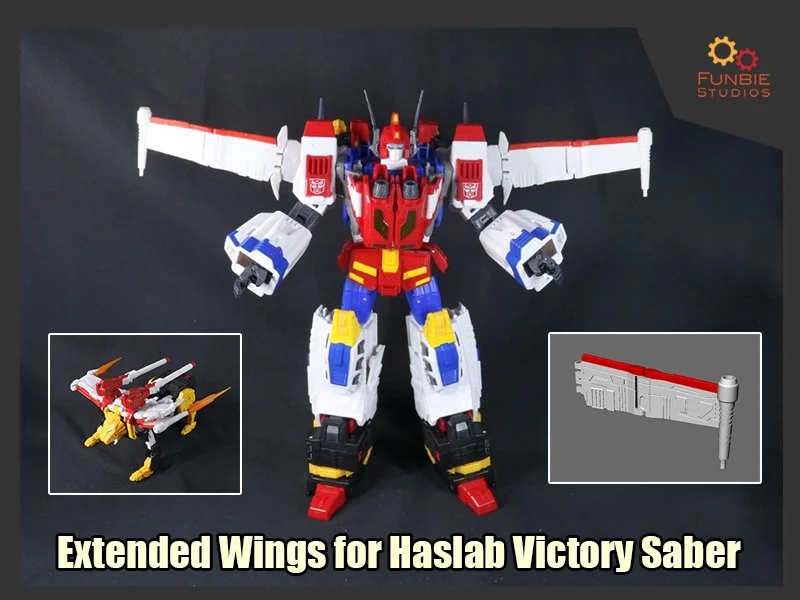 Extended Wings for Transformers Haslab Victory Saber Funbie Studios
