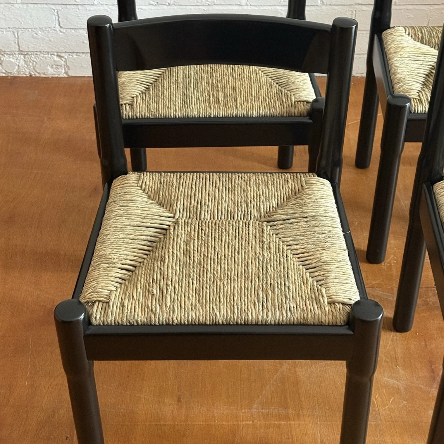 Habitat Carimate chairs by Vico Magistretti for Cassina, restored set of 4